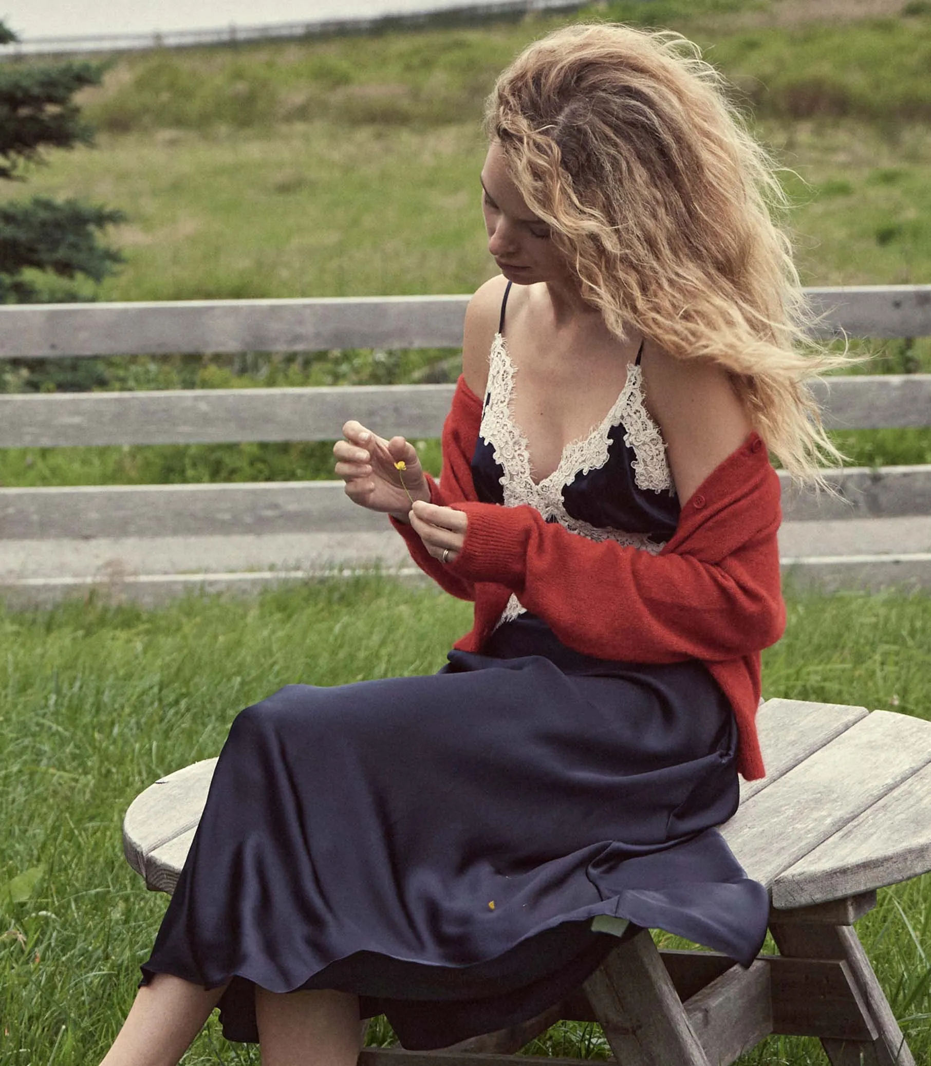 HMD -- PETRA CARDIGAN -- CERISE sold by Doen product image thumbnail 3