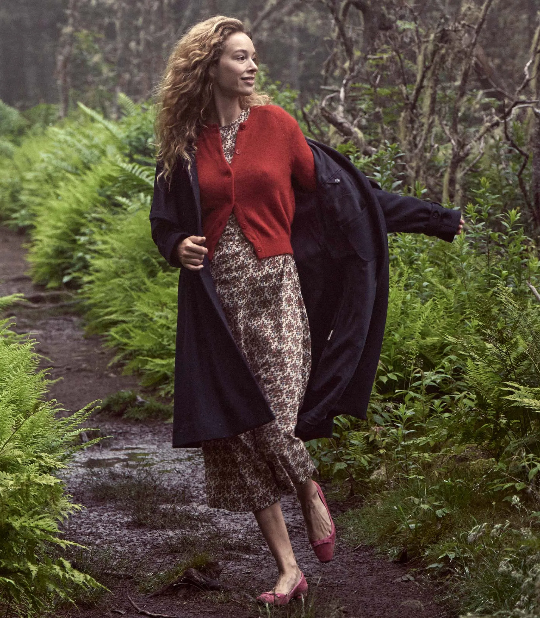 HMD -- PETRA CARDIGAN -- CERISE sold by Doen product image thumbnail 2