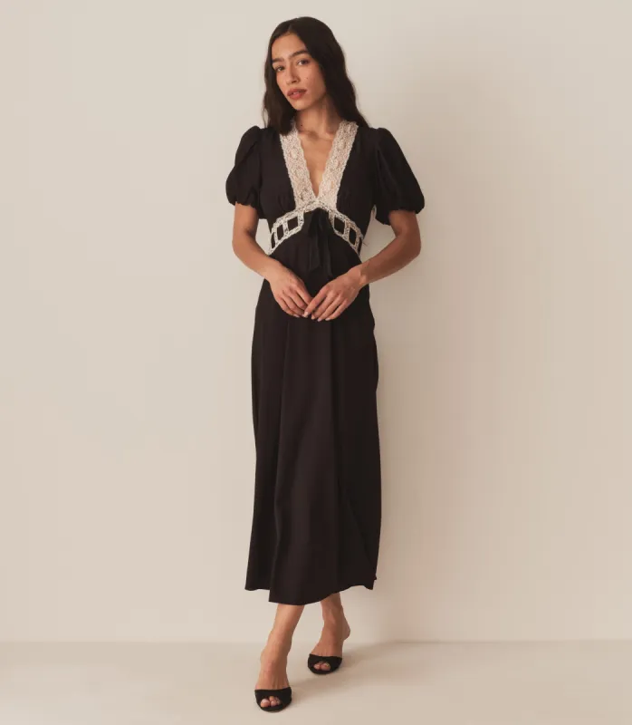 AUGUSTINA DRESS -- BLACK sold by Doen