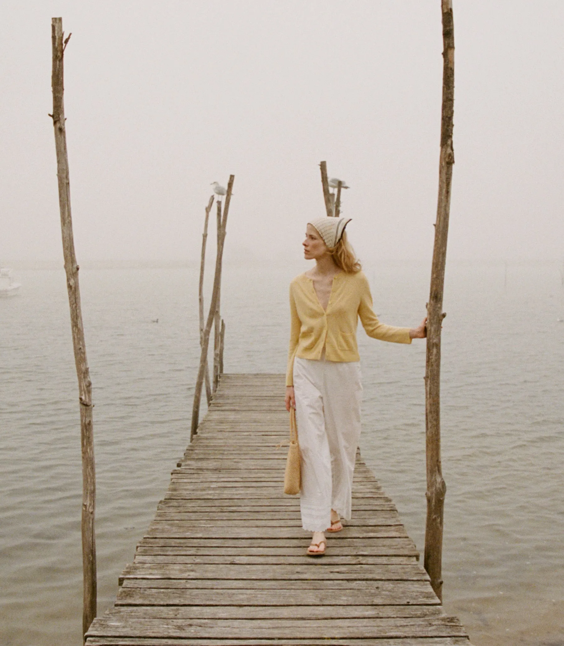 FREYA CASHMERE CARDIGAN -- LEMON CHIFFON sold by Doen product image thumbnail 5