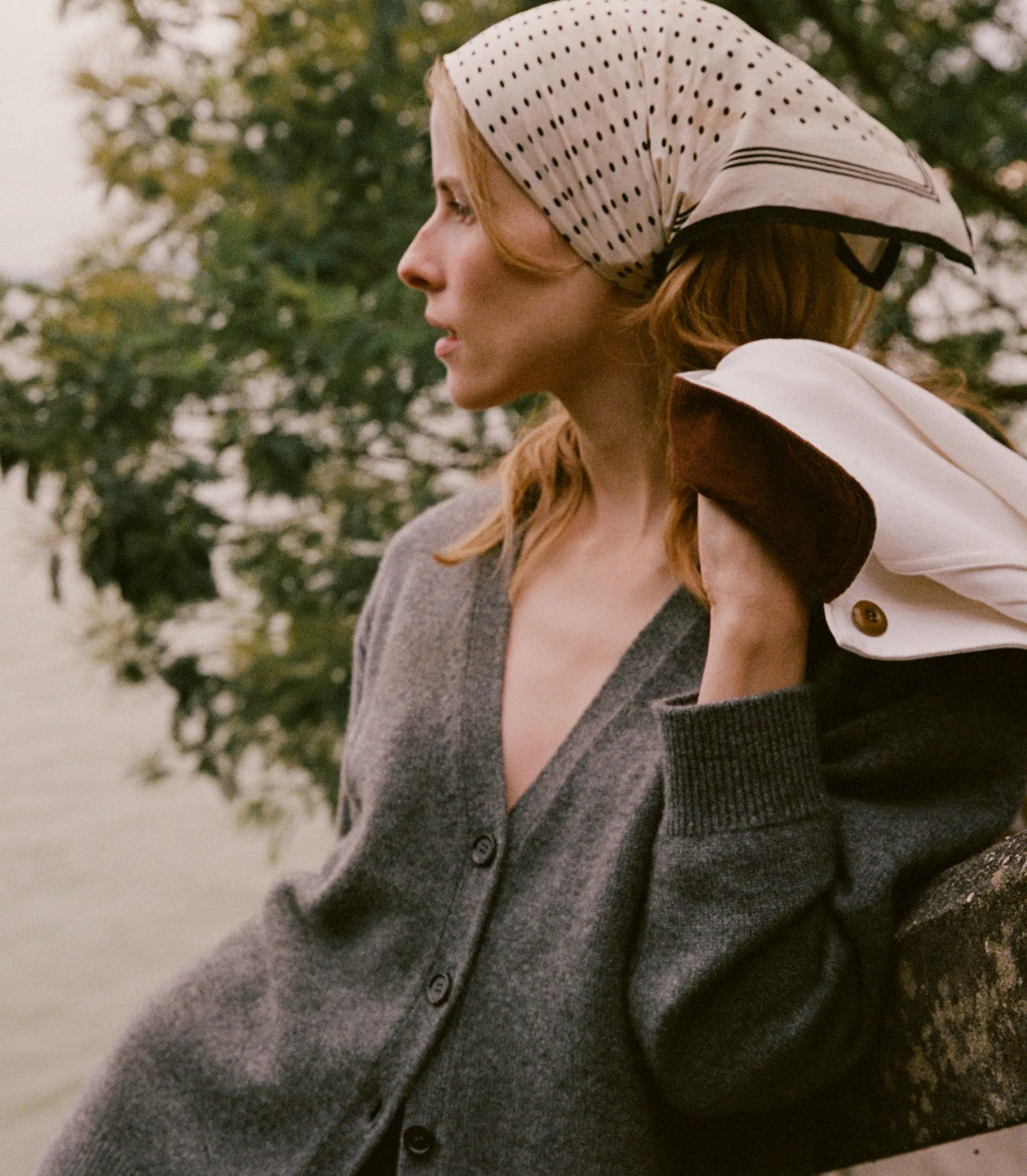 AURIE CASHMERE CARDIGAN -- CHARCOAL sold by Doen product image thumbnail 4