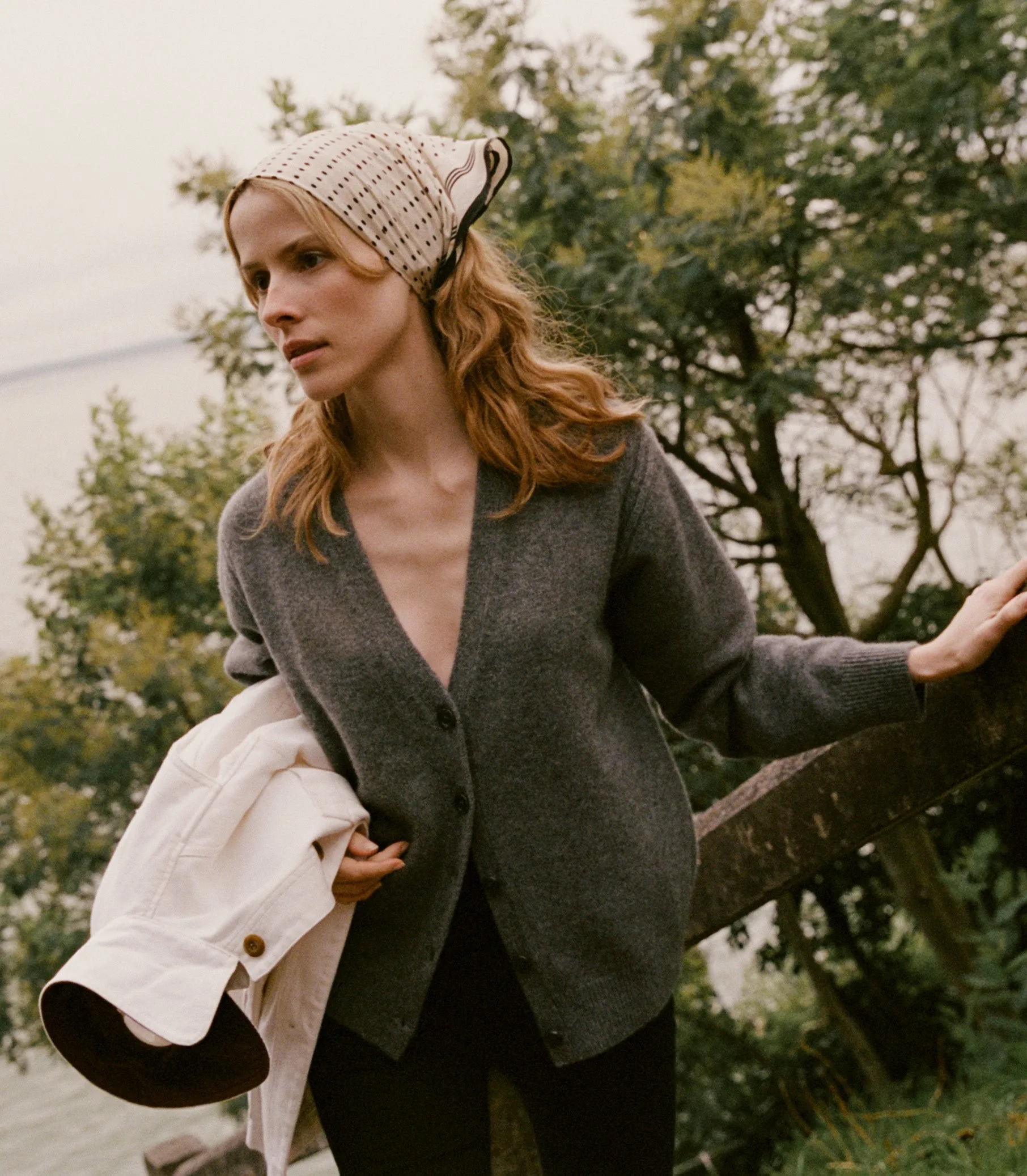 AURIE CASHMERE CARDIGAN -- CHARCOAL sold by Doen product image thumbnail 2