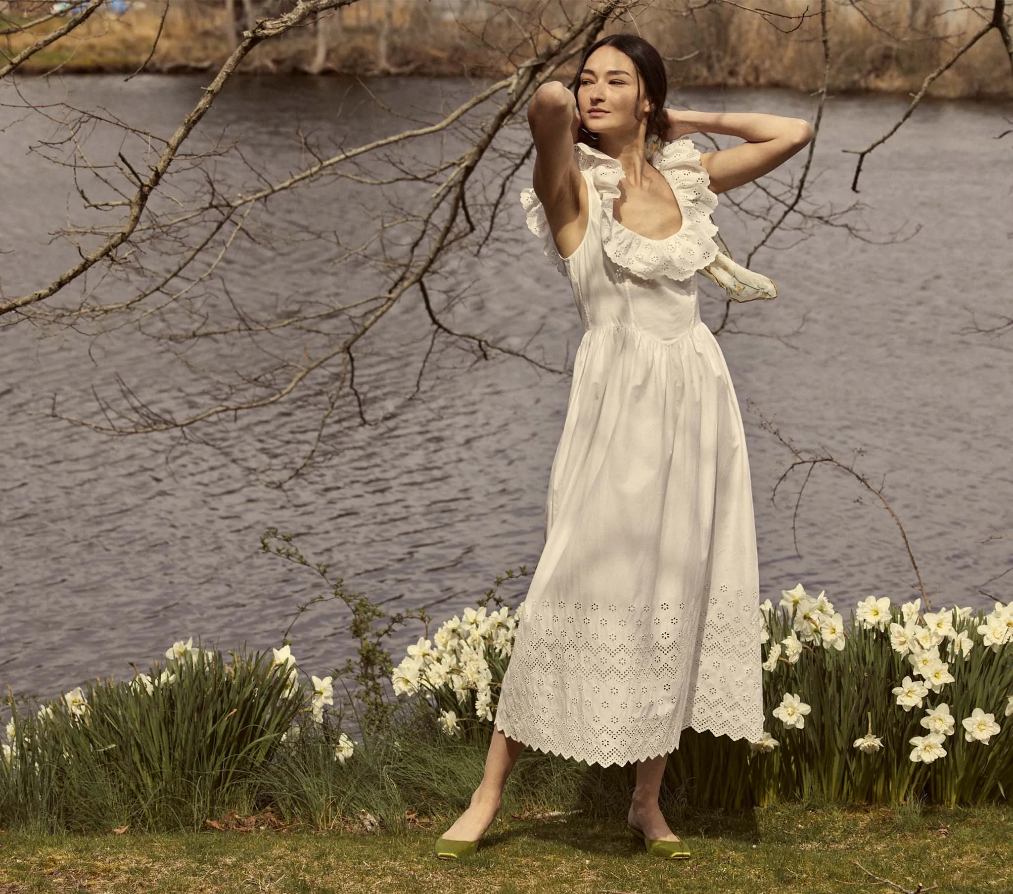 HMD -- LIESEL DRESS -- SALT sold by Doen product image thumbnail 4