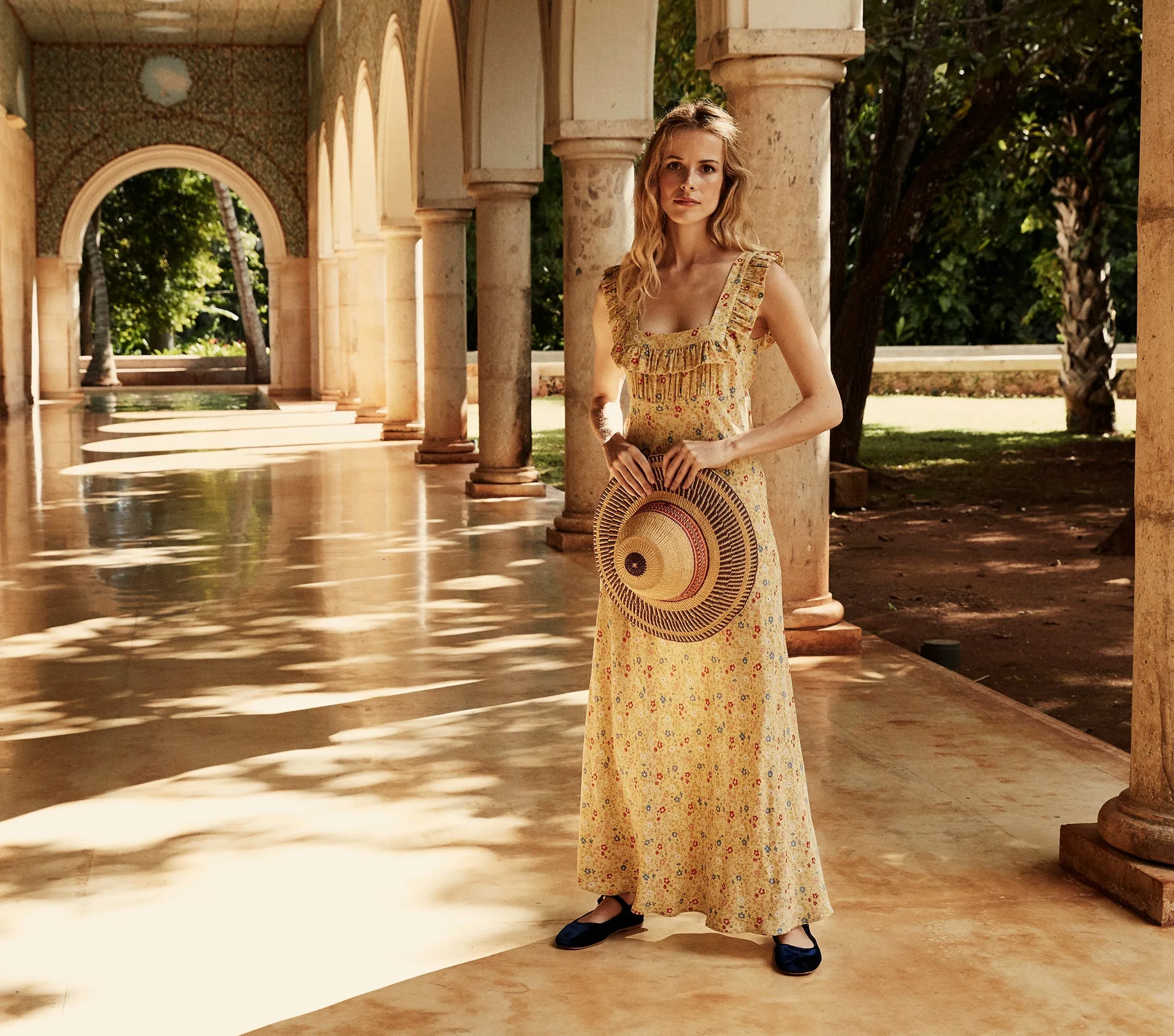 HMD -- CASCADE DRESS -- LILY OF THE VALLEY FLORAL sold by Doen