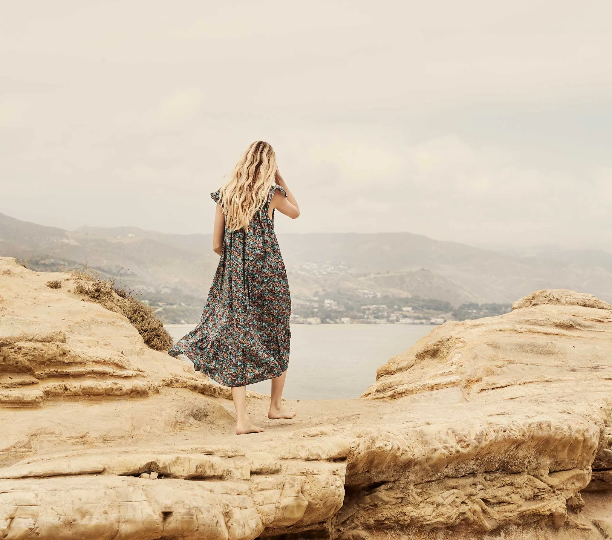 HMD -- VIOLETTA DRESS -- NAVY LADY BIRD FLORAL sold by Doen product image thumbnail 5