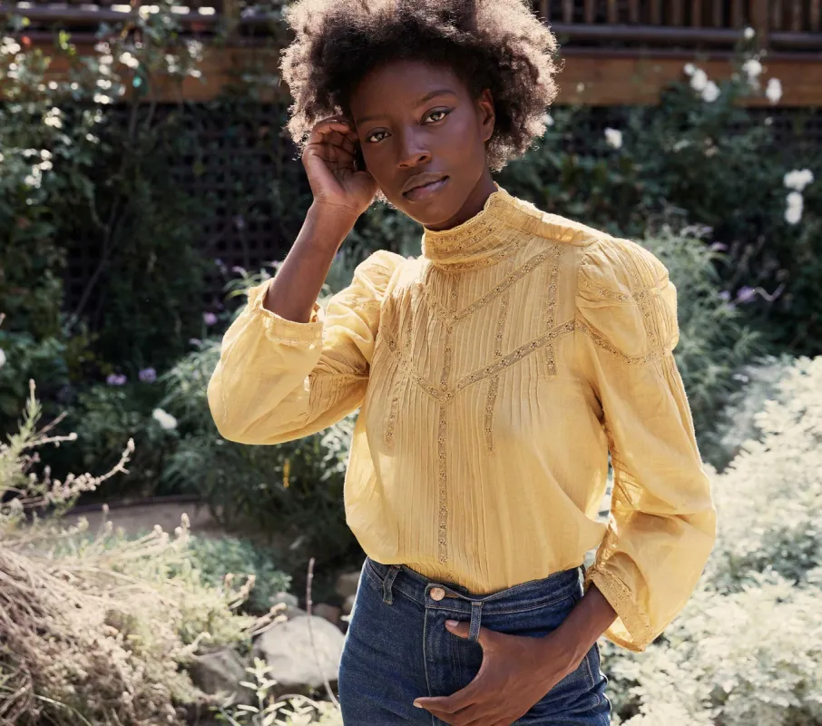 HMD -- ALBERTINE TOP -- WHEAT sold by Doen