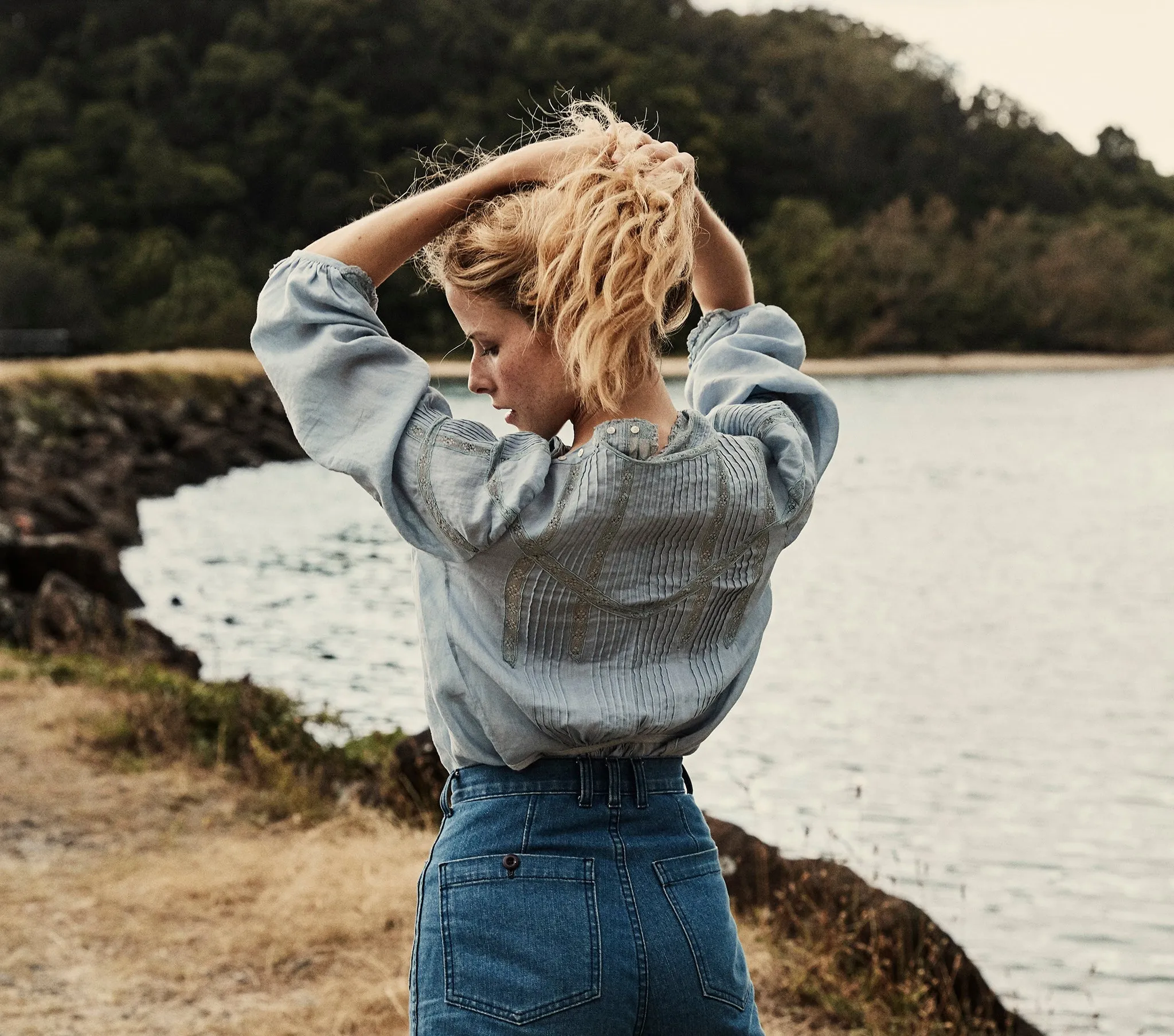 HMD -- ALBERTINE TOP -- FRENCH BLUE sold by Doen product image thumbnail 4