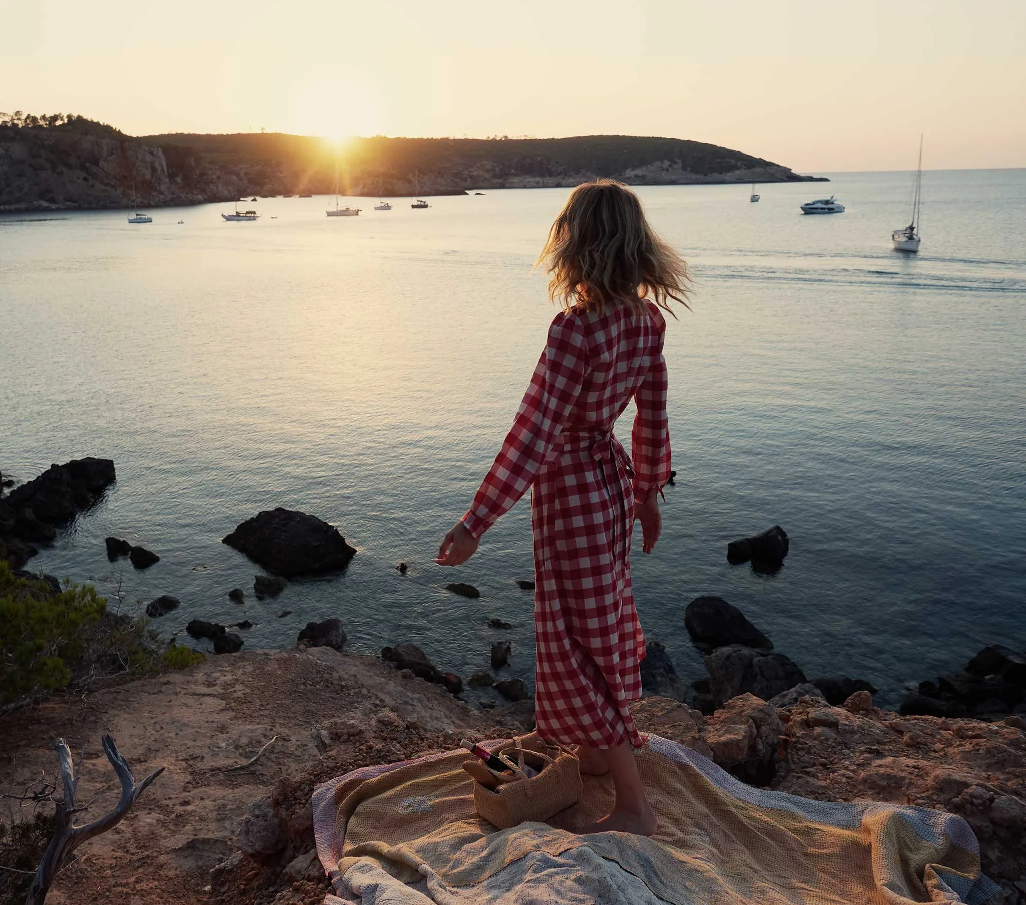 HMD -- CHARLESTON DRESS -- ST OUEN SWEET CHERRY PLAID sold by Doen product image thumbnail 5