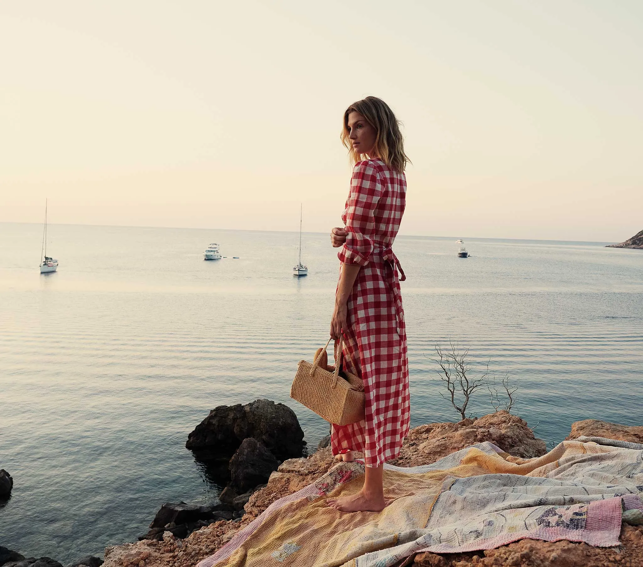 HMD -- CHARLESTON DRESS -- ST OUEN SWEET CHERRY PLAID sold by Doen product image thumbnail 4
