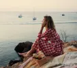 HMD -- CHARLESTON DRESS -- ST OUEN SWEET CHERRY PLAID sold by Doen