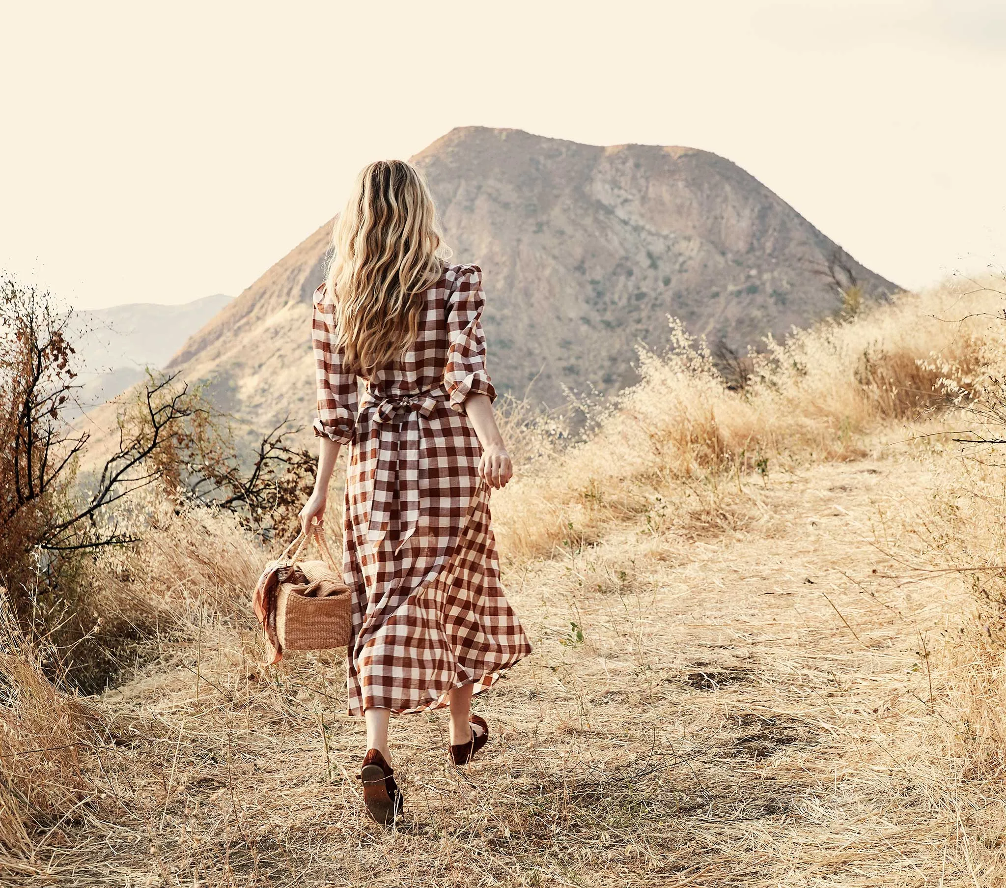 HMD -- CHARLESTON DRESS -- ST OUEN NUTMEG PLAID sold by Doen product image thumbnail 4