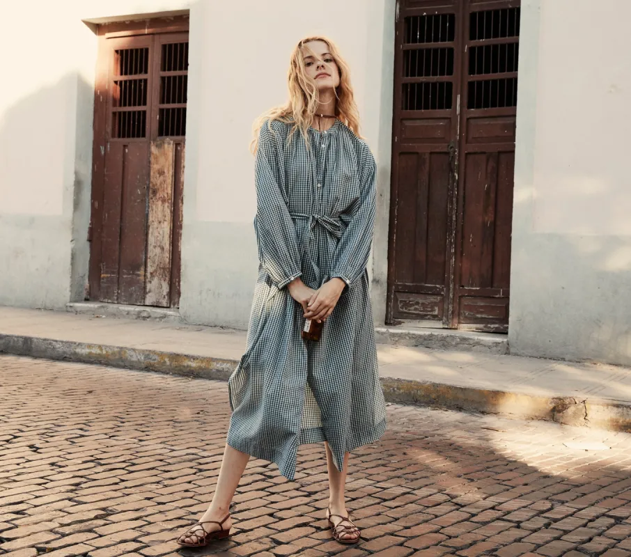 HMD -- JOAN DRESS -- JOSEPHINE PLAID sold by Doen