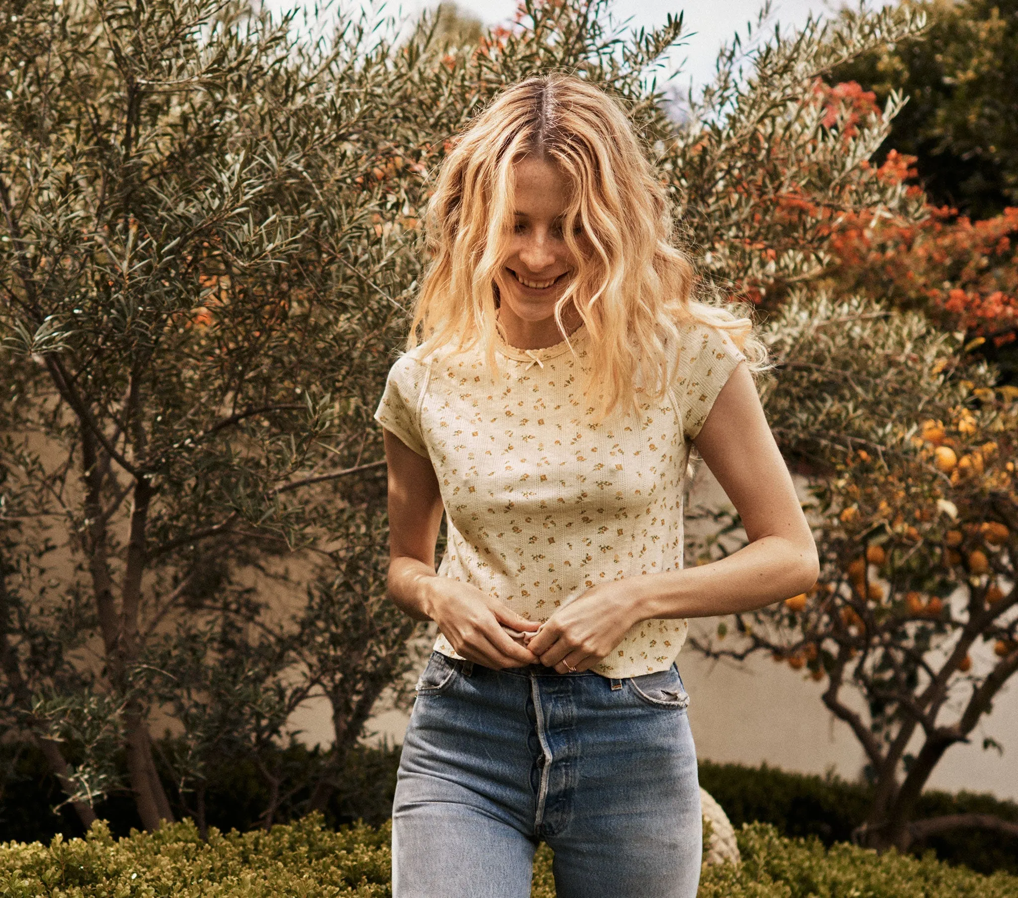 HMD -- BEBE TEE -- GOLDEN SWEETPEA sold by Doen product image thumbnail 2