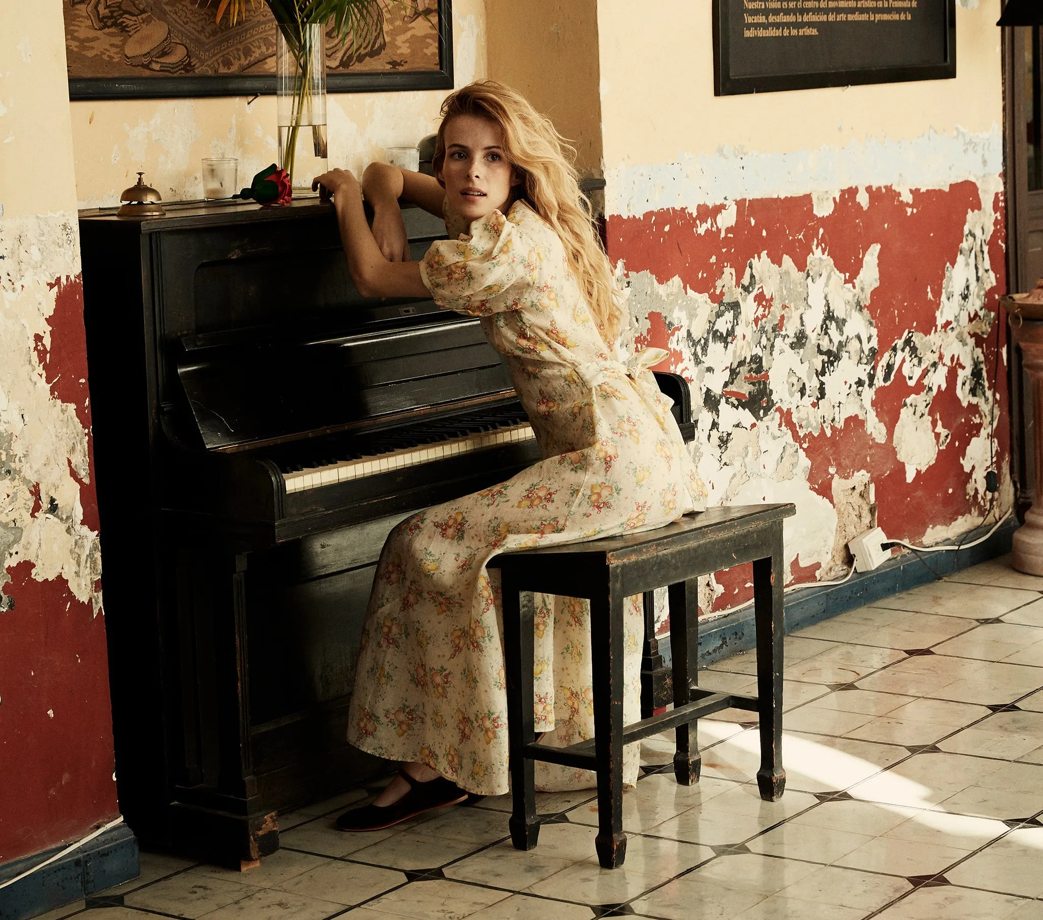 HMD -- WISTERIA DRESS -- ORCHARD BOTANICAL PRINT sold by Doen