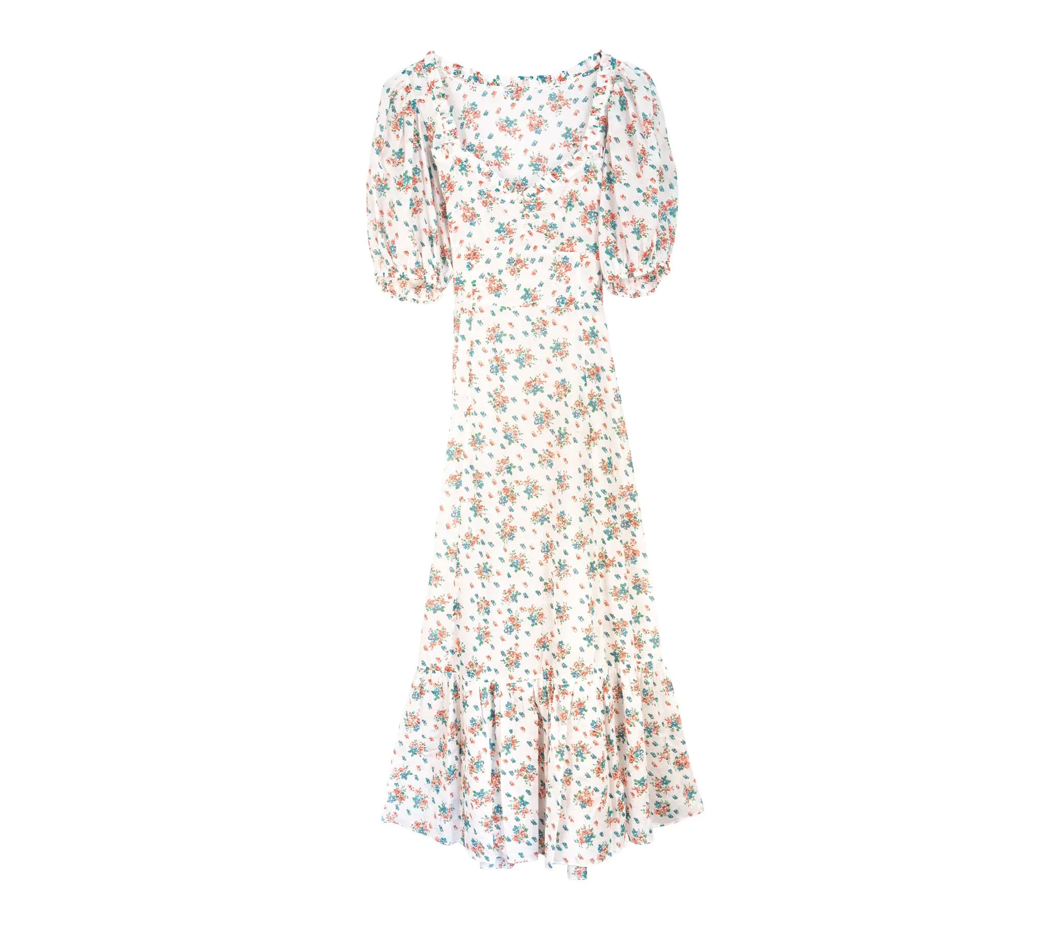 HMD -- ADOBE DRESS -- FLEUR DE ROSETTE PRINT sold by Doen