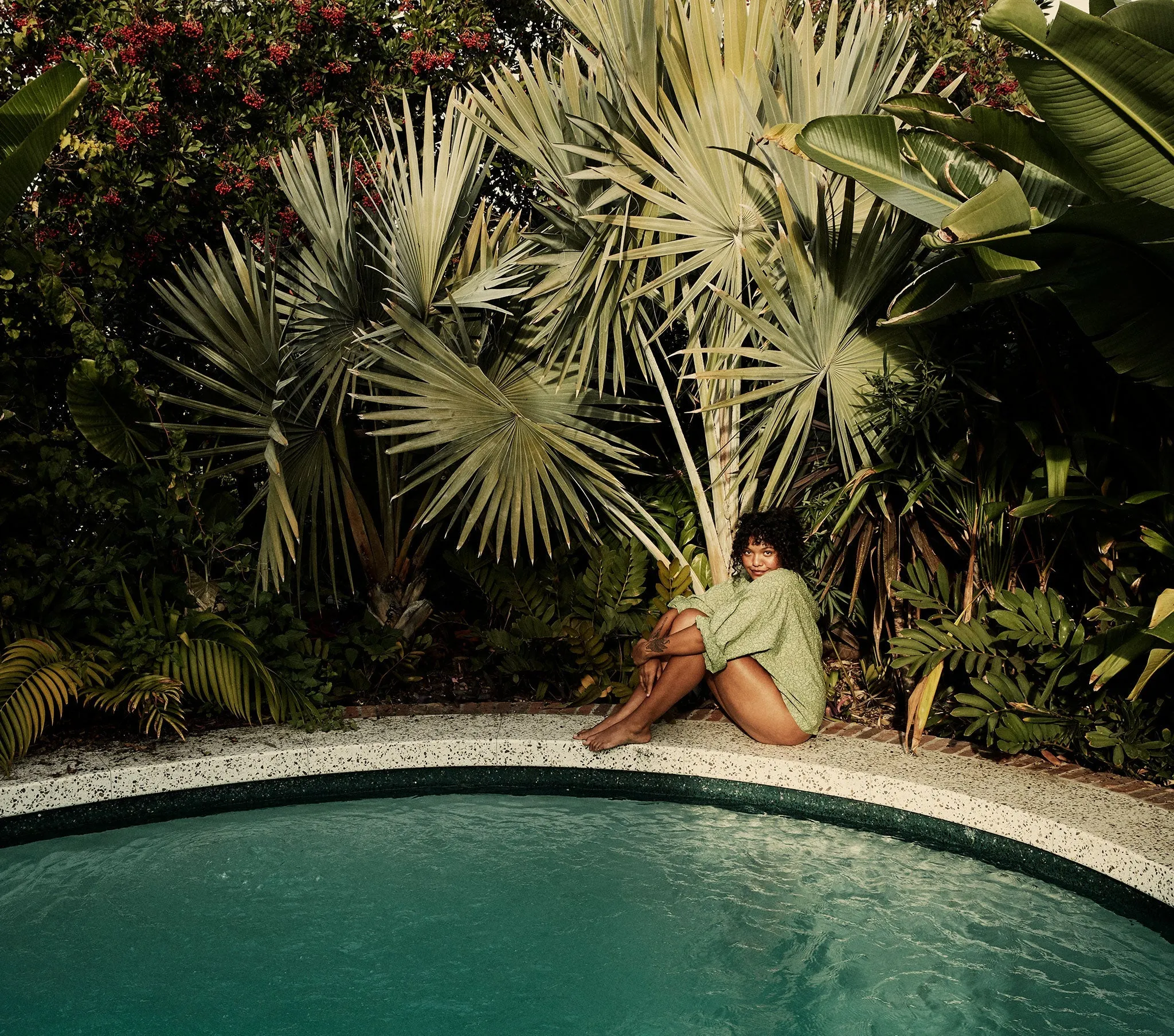 HMD -- THE JANE BLOUSE -- GREEN GARDEN BLOOM sold by Doen product image thumbnail 3