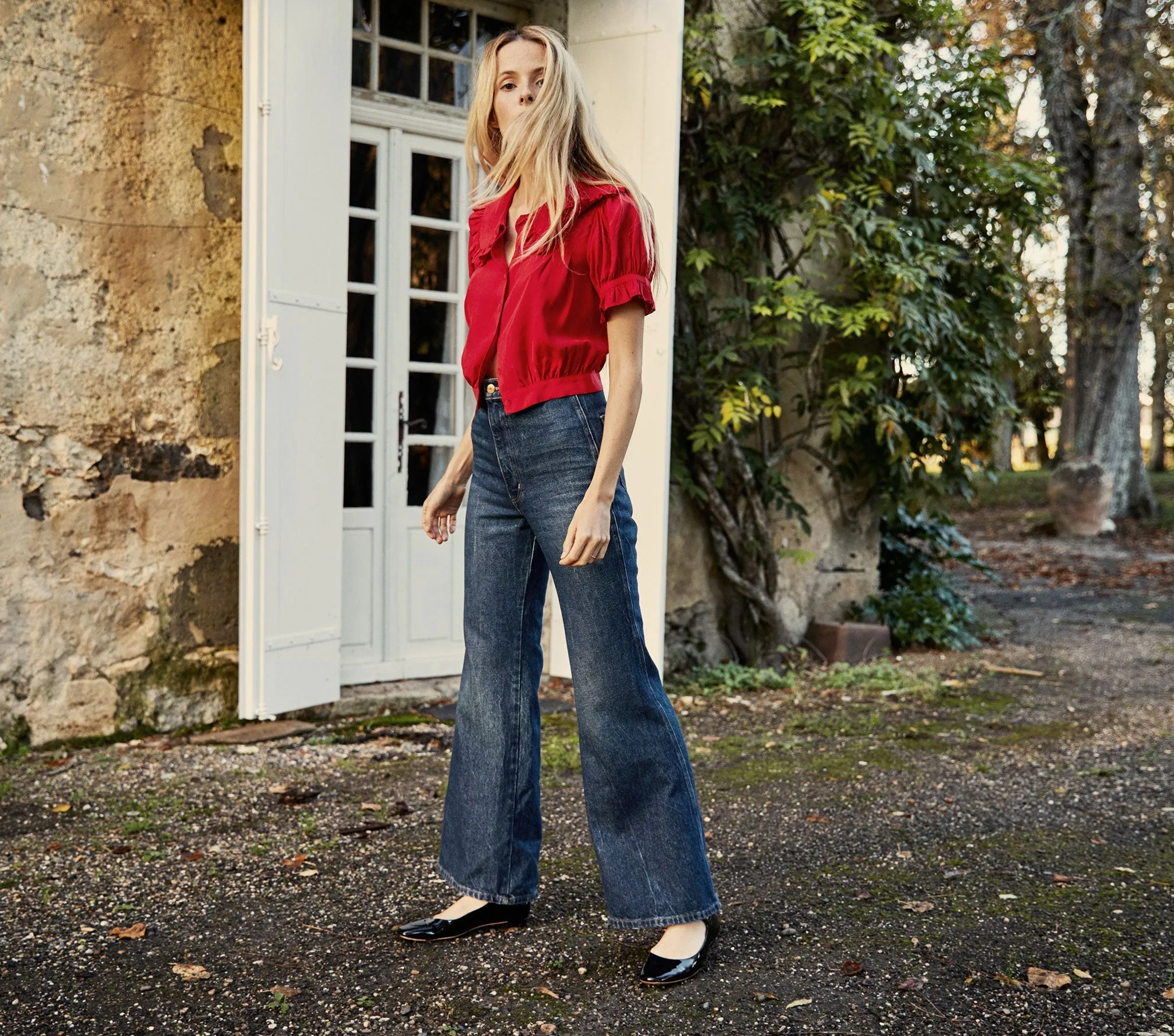 HMD -- SPARROW TOP -- CERISE sold by Doen product image thumbnail 2