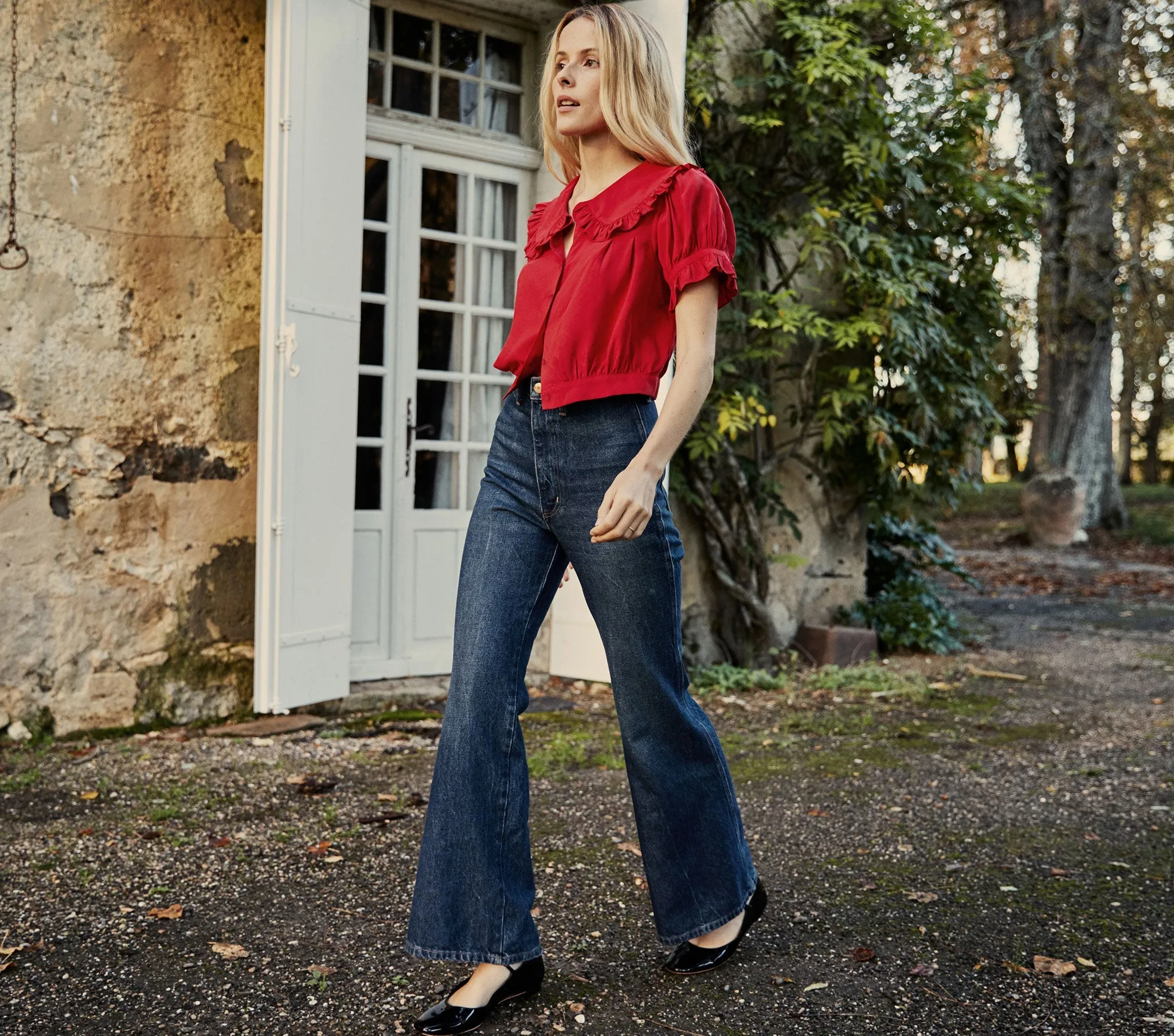 HMD -- SPARROW TOP -- CERISE sold by Doen product image thumbnail 3