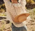 HMD -- ETHEL TOP -- CREAM CARNATION EMBROIDERY sold by Doen