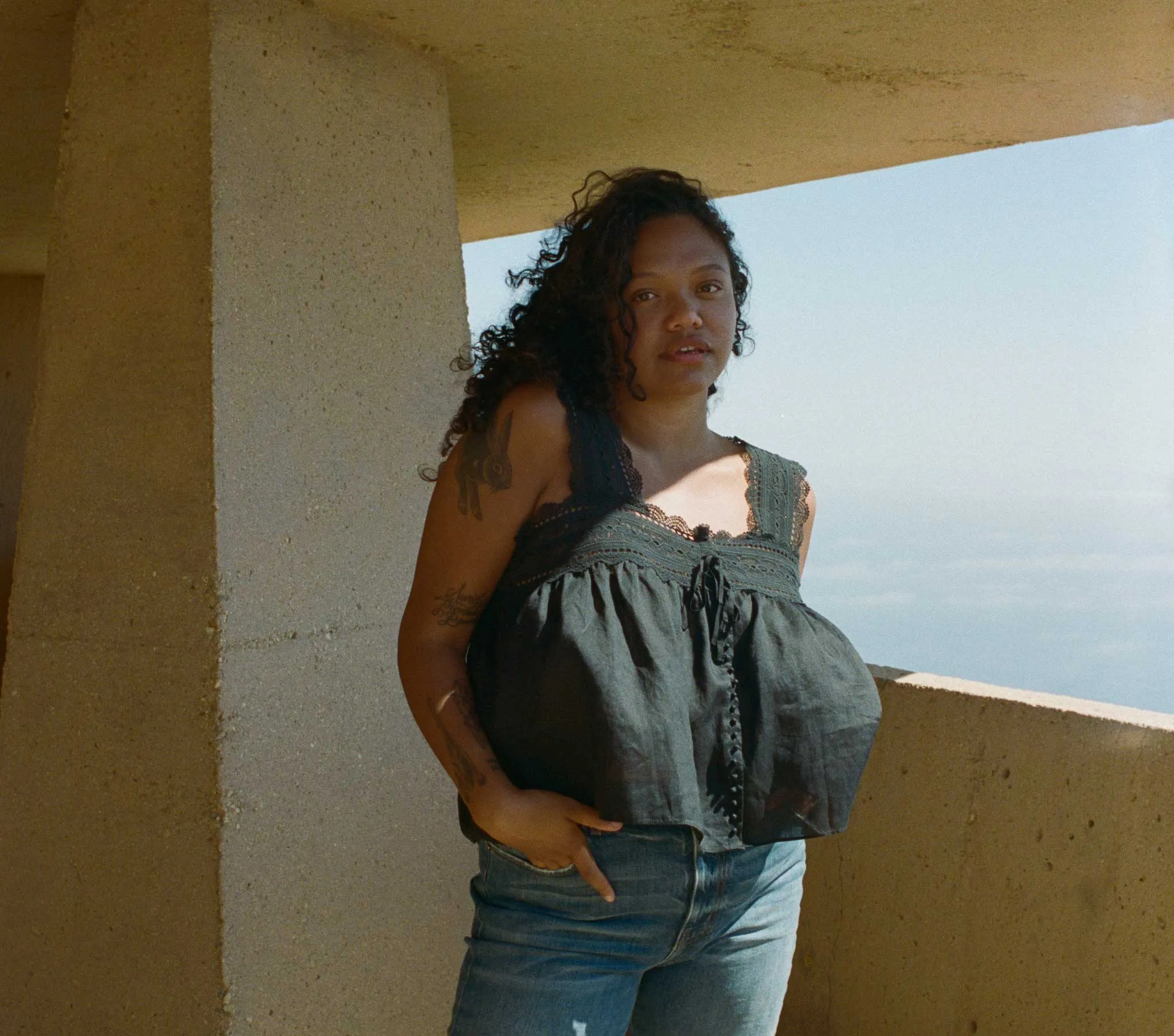 HMD -- VERA TANK -- BLACK sold by Doen product image thumbnail 2