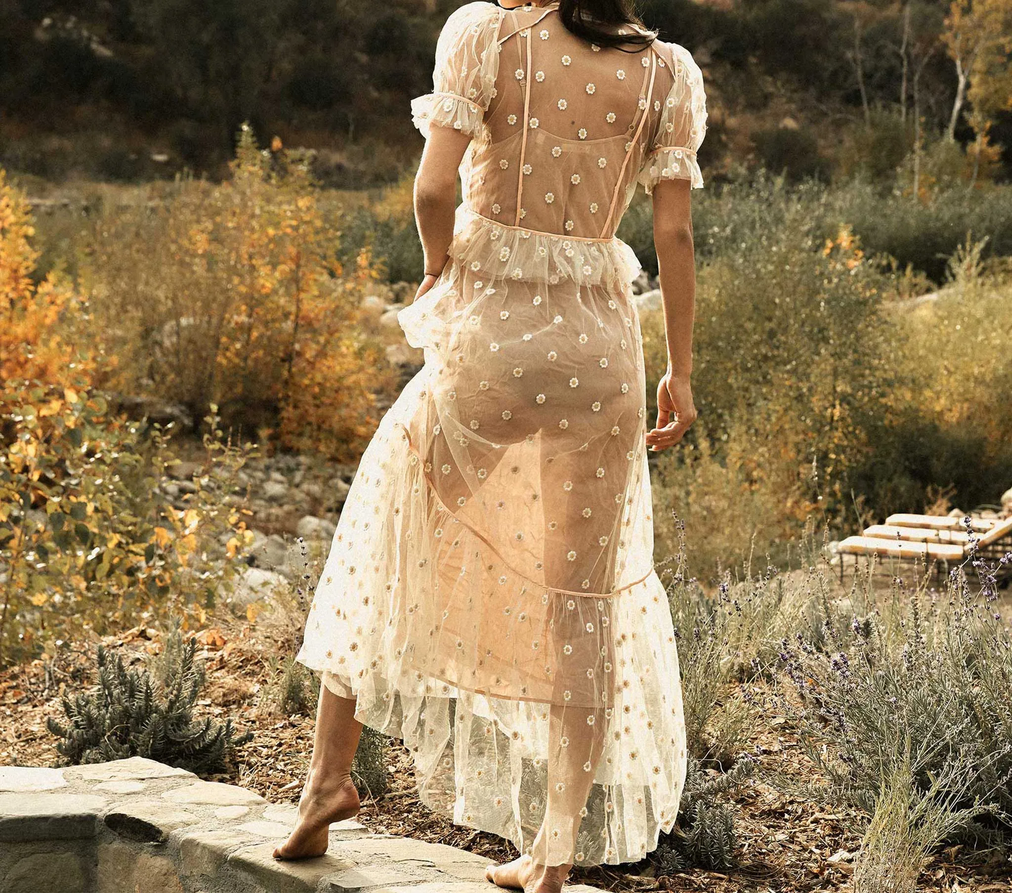 HMD -- ZELDA DRESS -- FADED PEACH sold by Doen product image thumbnail 3