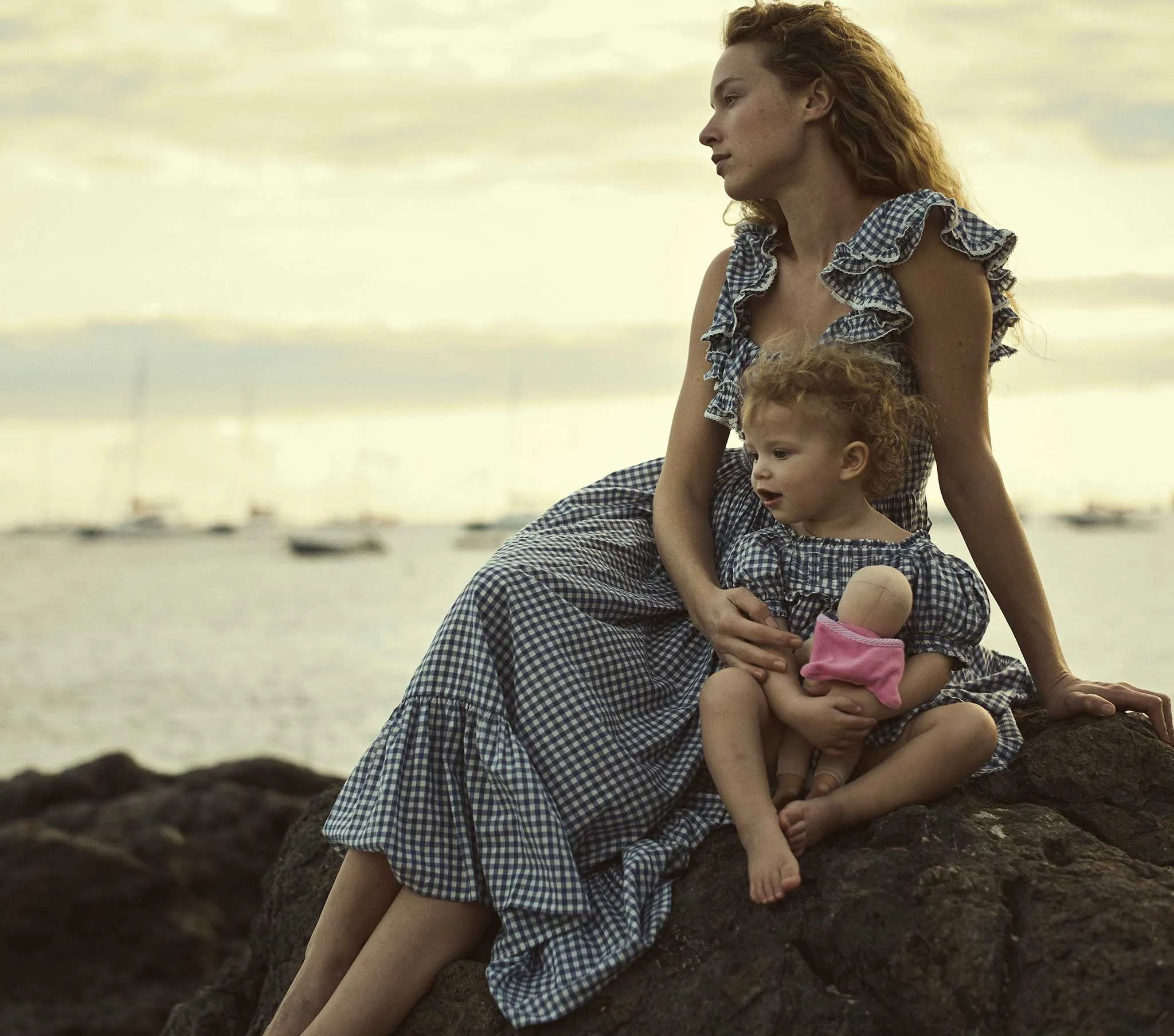 HMD -- SORA DRESS -- BLUE GINGHAM sold by Doen product image thumbnail 4
