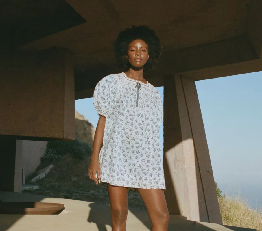 HMD -- CADEAU DRESS -- SONGBIRD TOILE sold by Doen