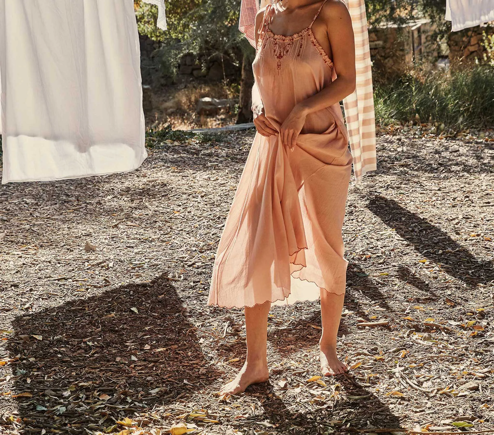 HMD -- LYRICA NIGHTGOWN -- PETAL sold by Doen product image thumbnail 3