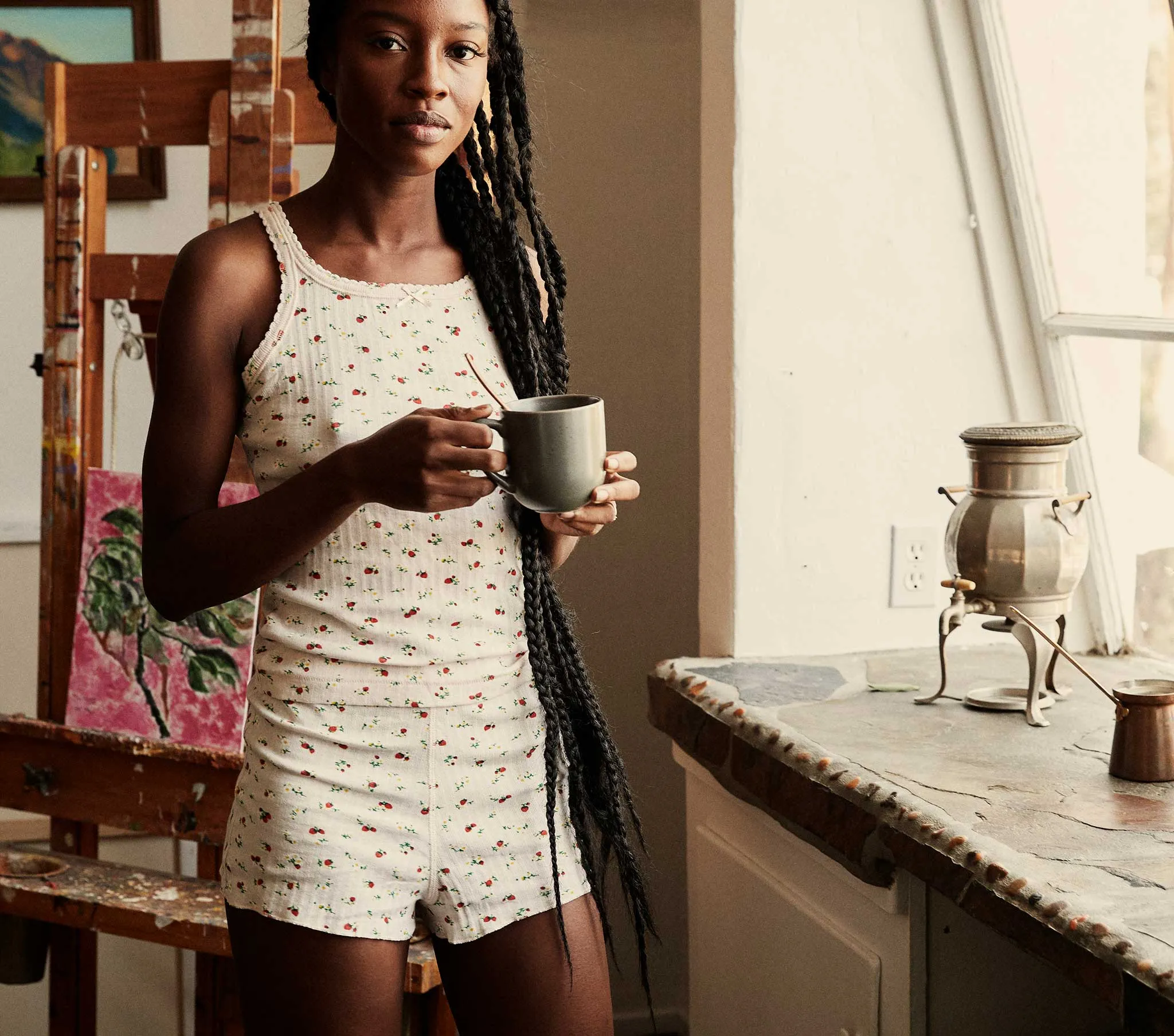 HMD -- SEINE TANK -- STRAWBERRY BLOOMS sold by Doen product image thumbnail 2