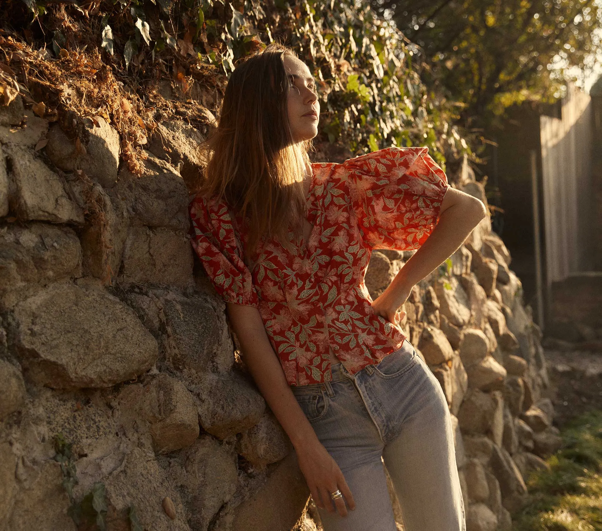 HMD -- CHELLE TOP -- JARDIN MARJORELLE sold by Doen product image thumbnail 4