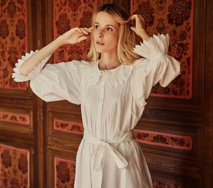 HMD -- HELENA NIGHTGOWN -- POWDER sold by Doen