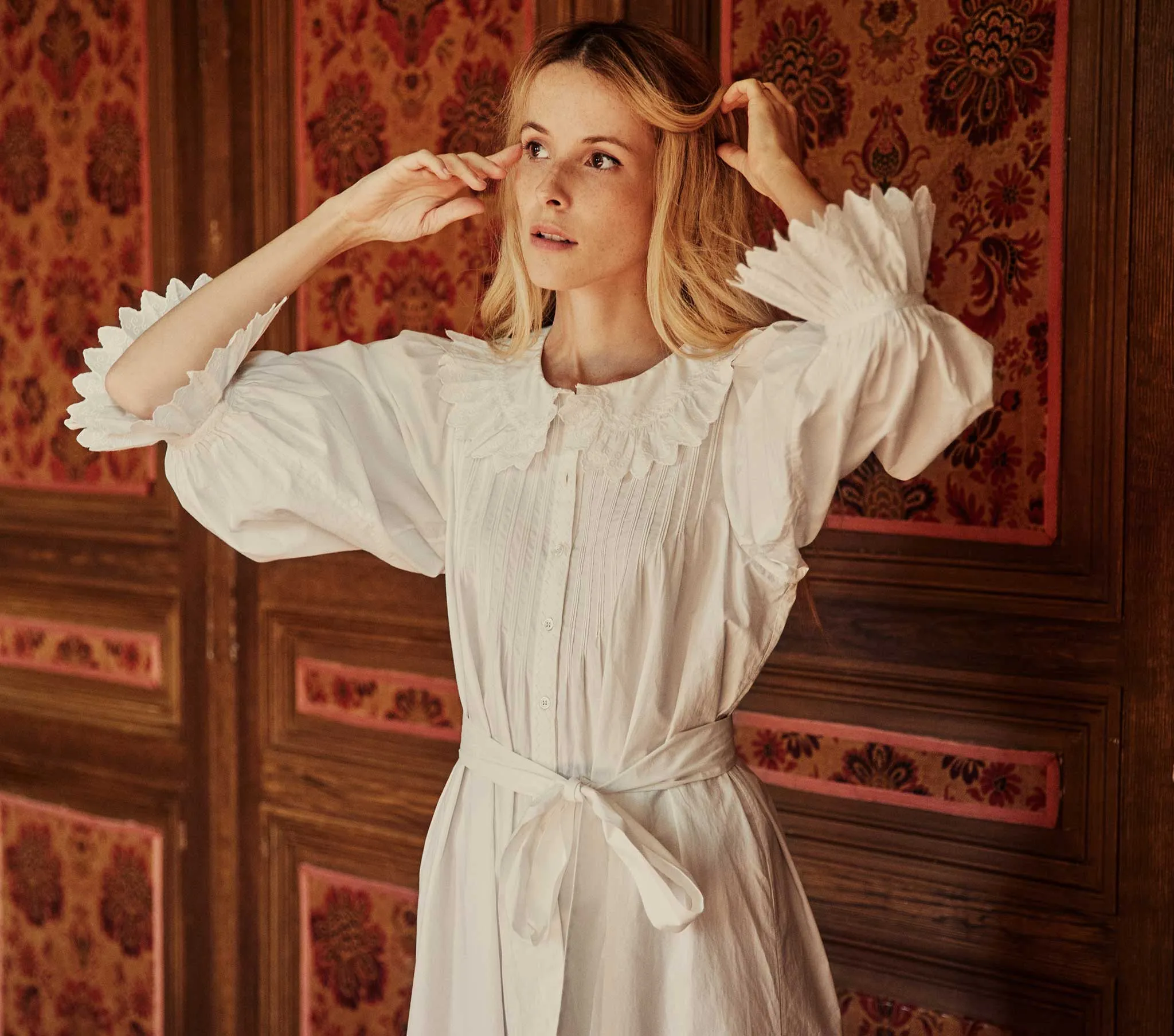 HMD -- HELENA NIGHTGOWN -- POWDER sold by Doen