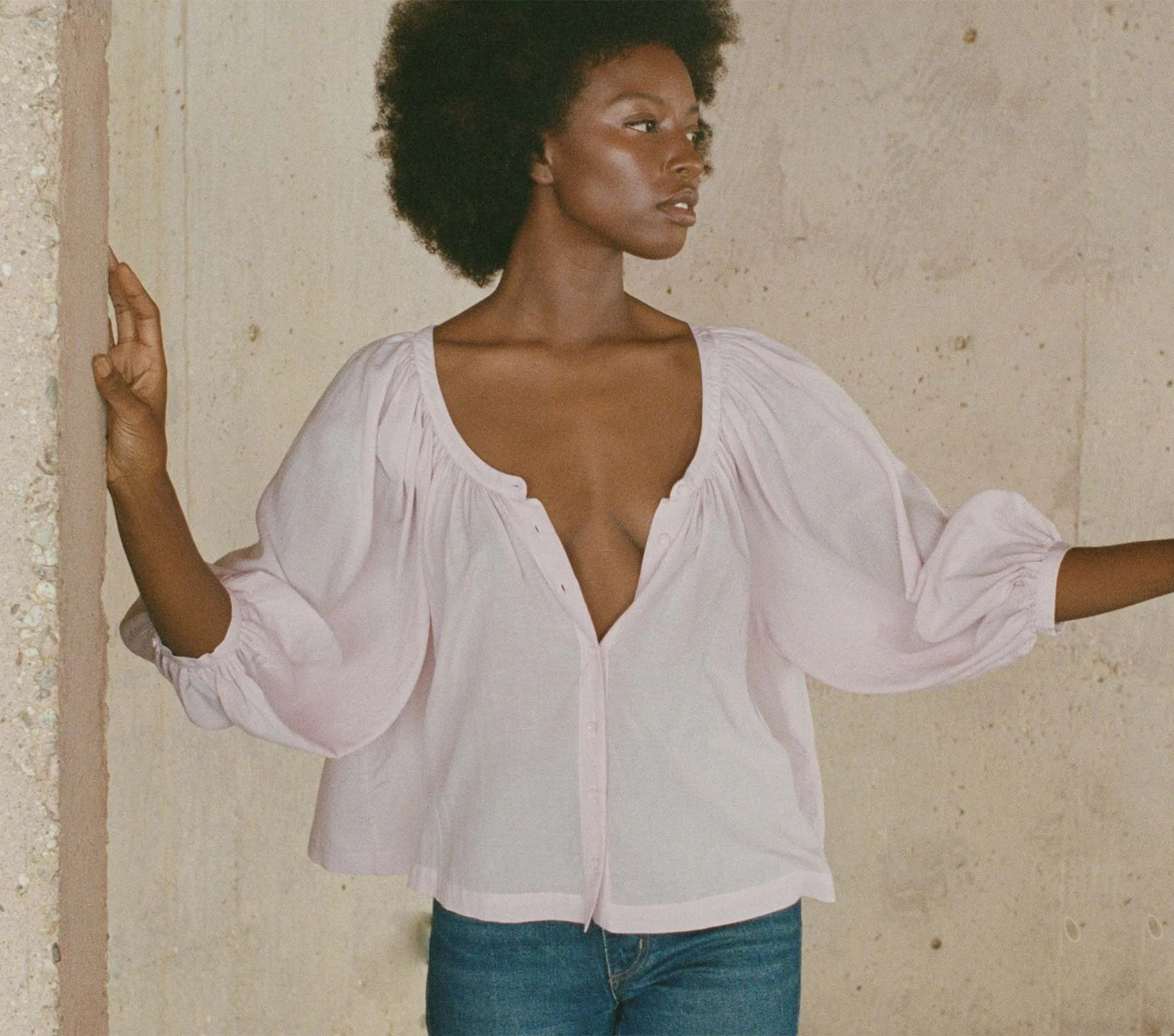 HMD -- JEANNE TOP -- WISTERIA sold by Doen product image thumbnail 2