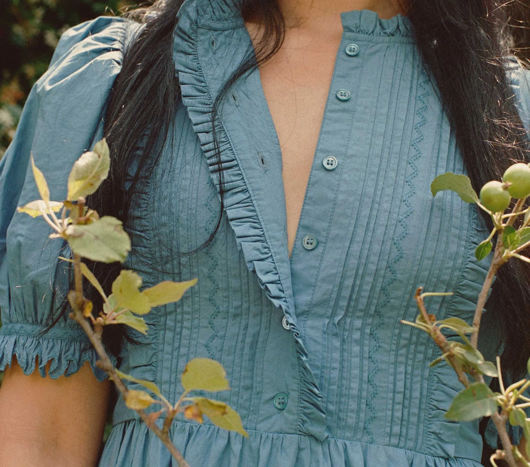 HMD -- HEMLOCK DRESS -- BLUE ASTER sold by Doen product image thumbnail 3