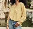 HMD -- ROSE TOP -- GOLDEN MINI EARL FLORAL sold by Doen