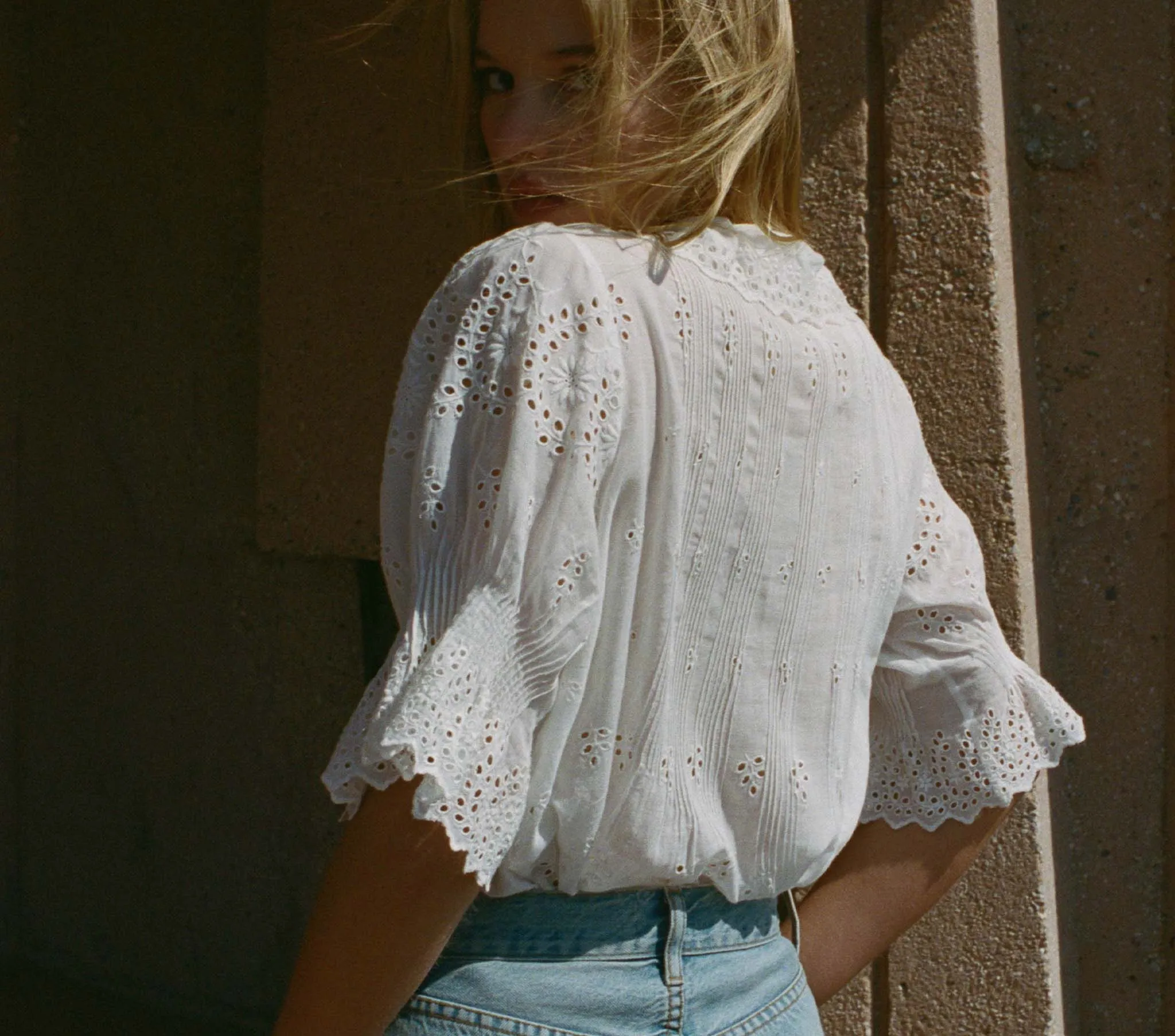 HMD -- HENRI TOP -- SALT EYELET sold by Doen product image thumbnail 5