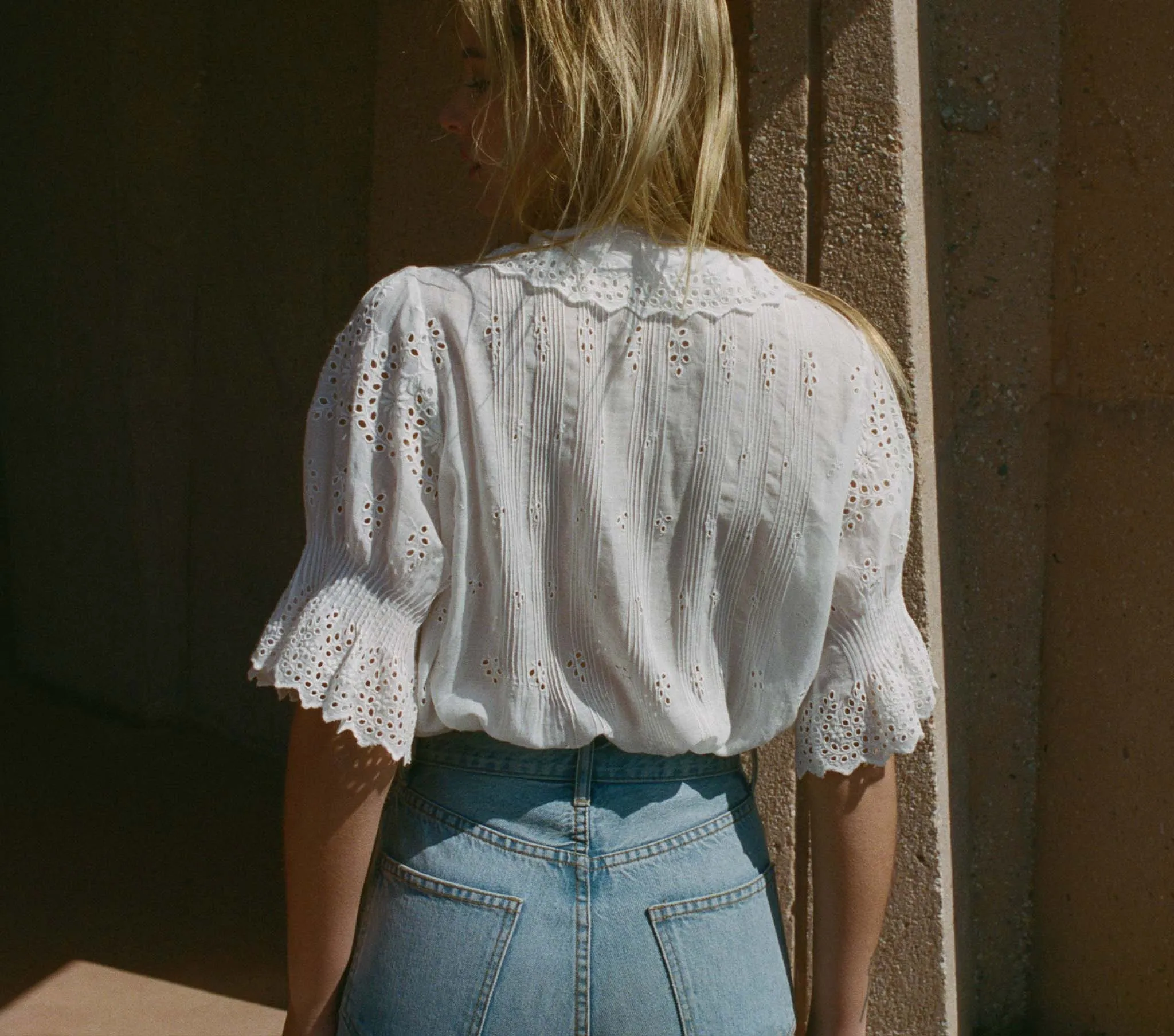 HMD -- HENRI TOP -- SALT EYELET sold by Doen product image thumbnail 4