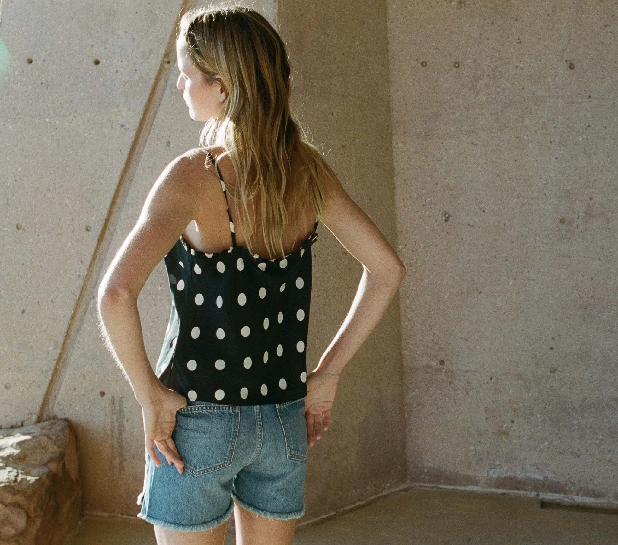 HMD -- LOUISE TOP -- SOLSTICE SKY sold by Doen product image thumbnail 2