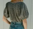 HMD -- JUNE TOP -- LA MADDALENA GINGHAM sold by Doen