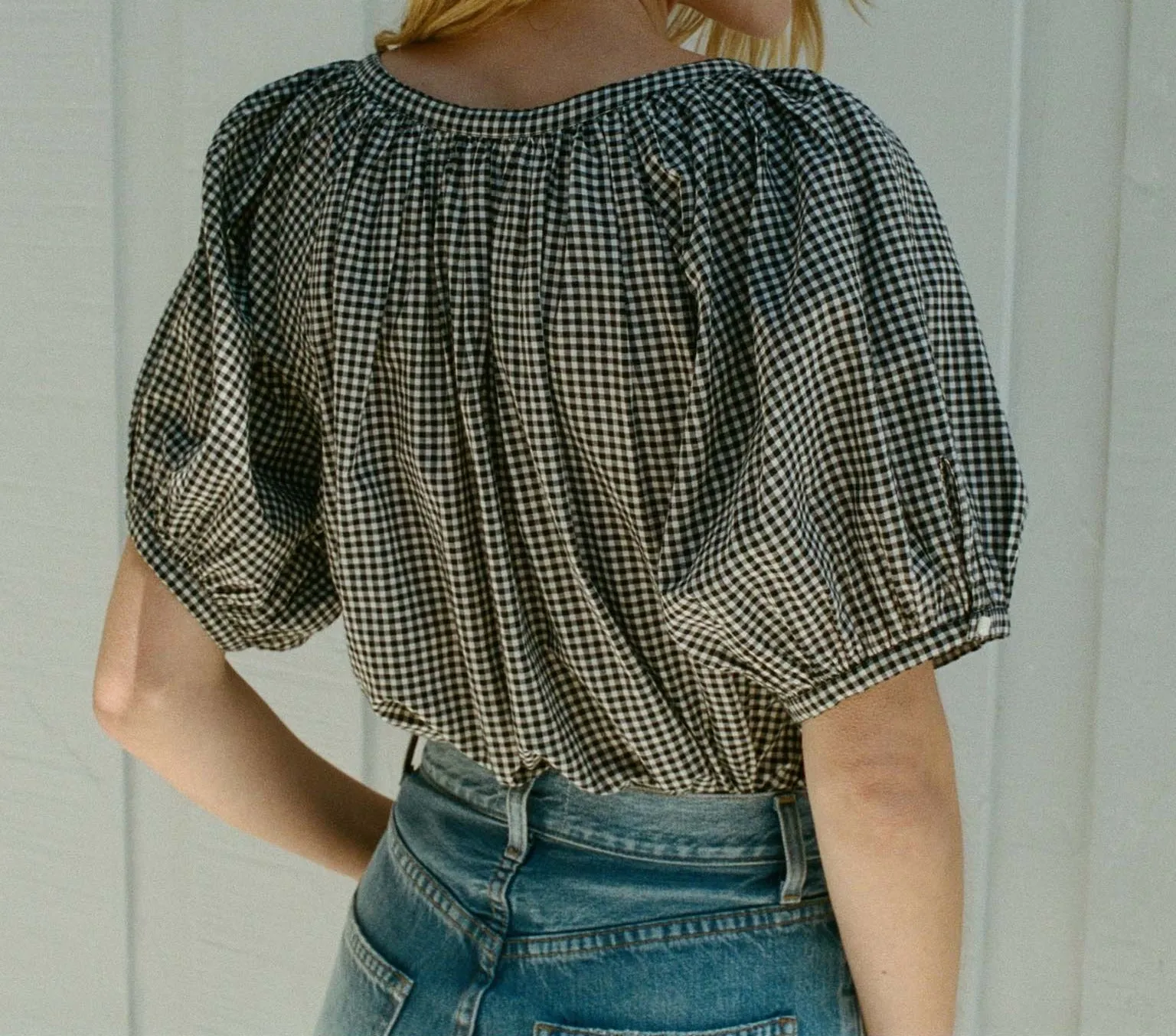 HMD -- JUNE TOP -- LA MADDALENA GINGHAM sold by Doen product image thumbnail 2