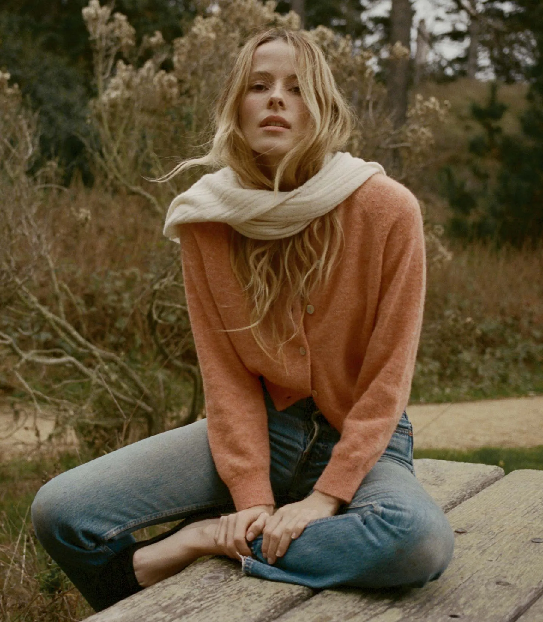 HMD -- PETRA CARDIGAN -- CORAL sold by Doen product image thumbnail 4