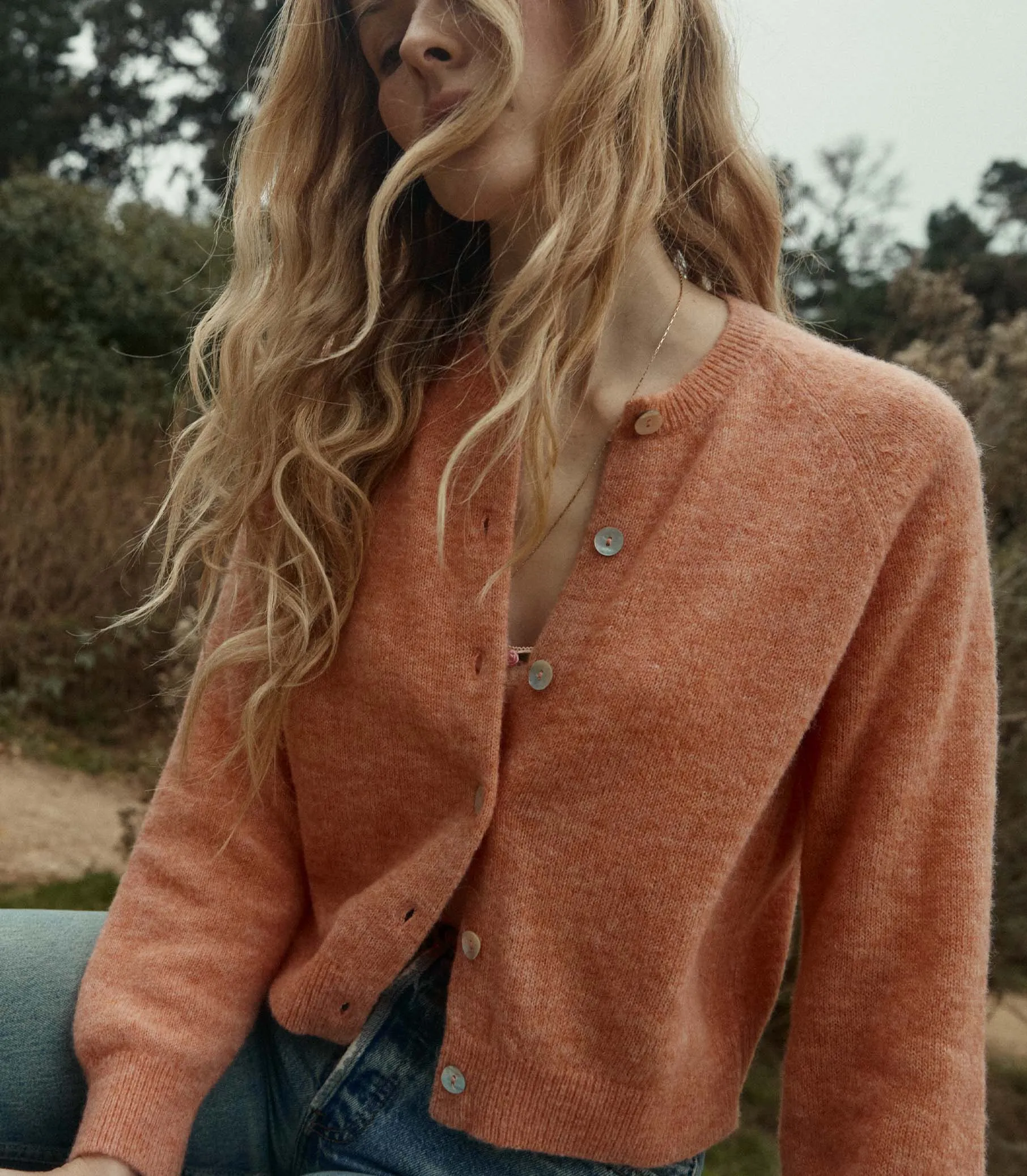 HMD -- PETRA CARDIGAN -- CORAL sold by Doen