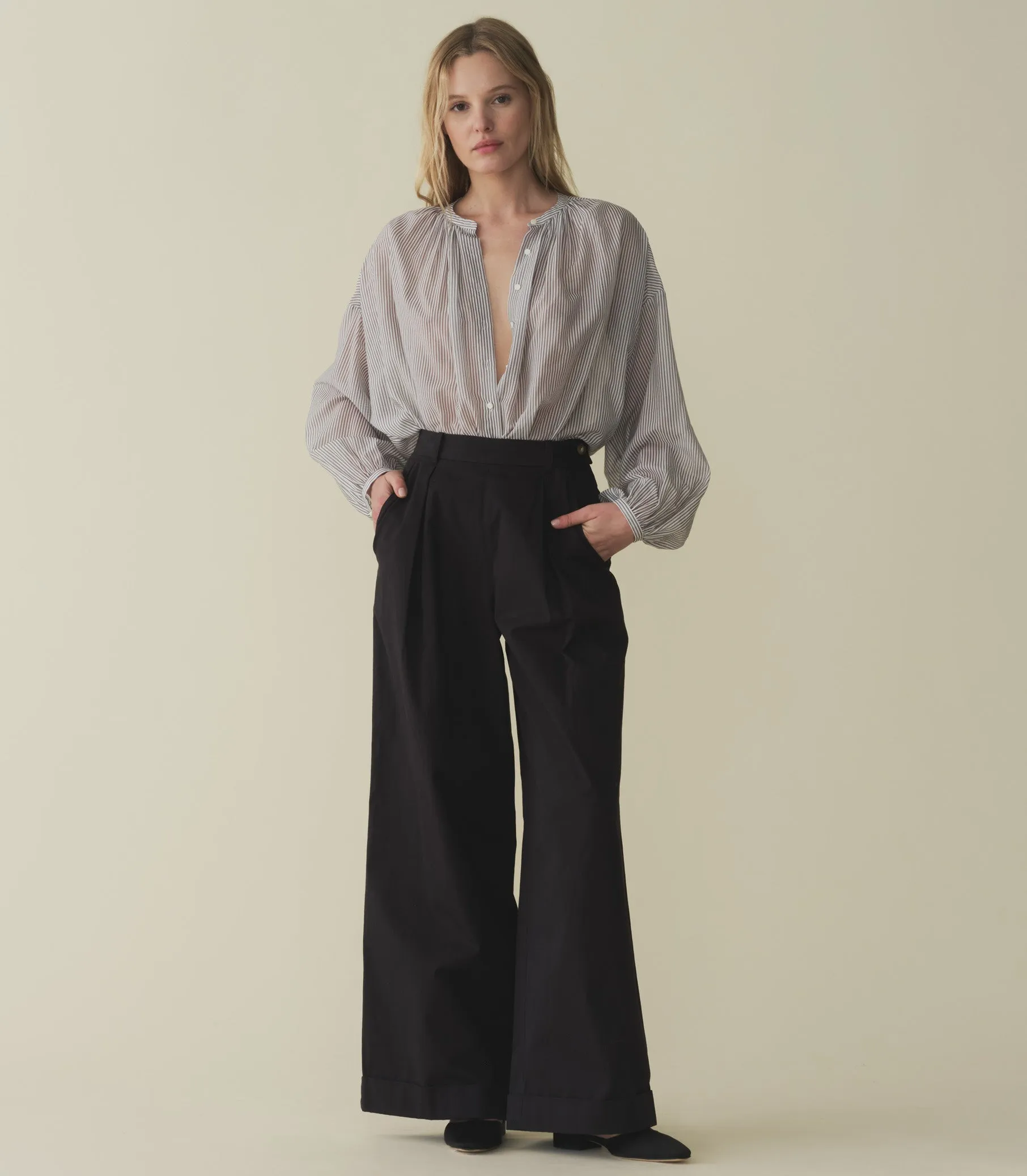 HMD -- THE JANE BLOUSE -- BRIGHTON STRIPE sold by Doen product image thumbnail 2