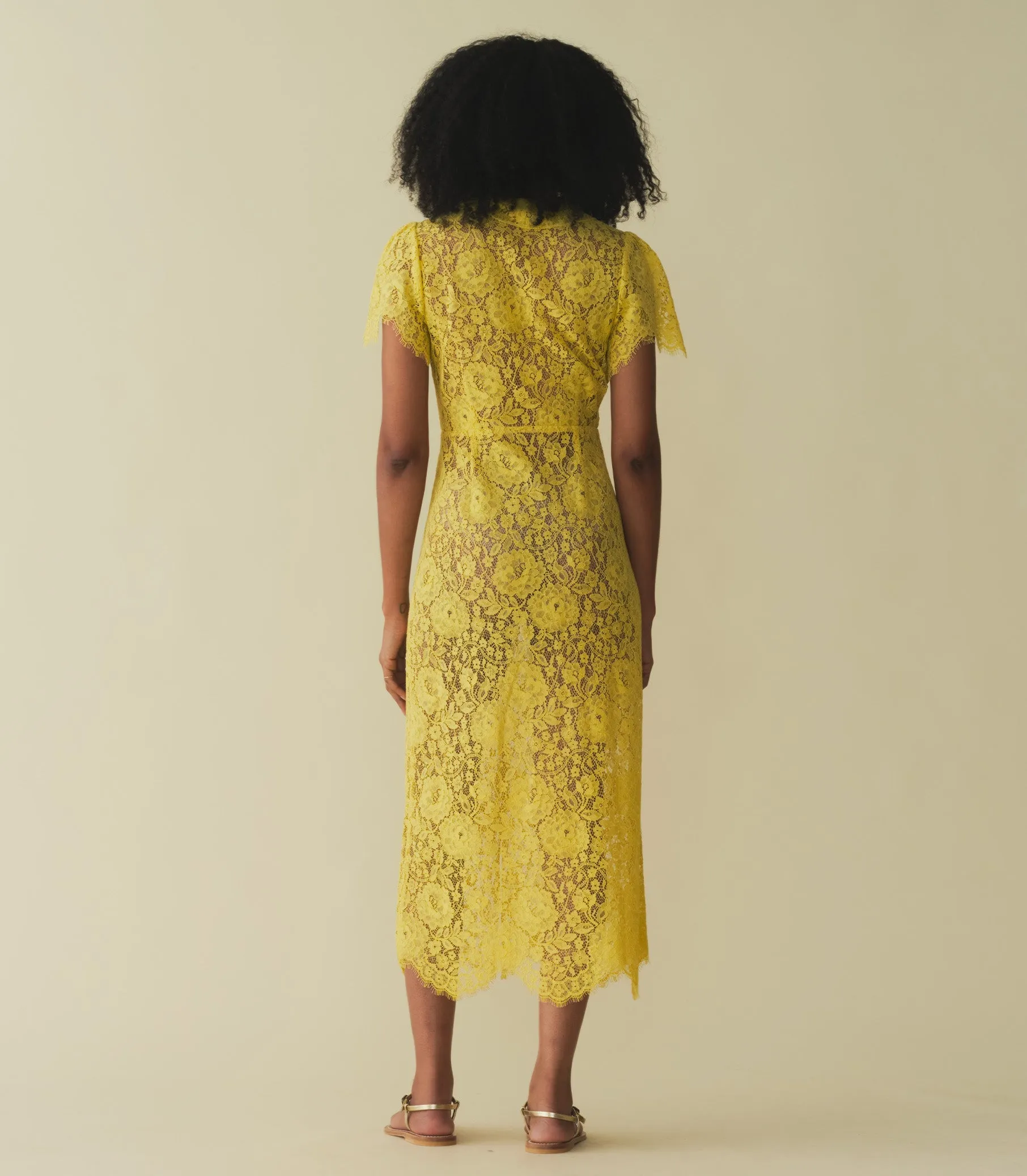 HMD -- SOHANA DRESS -- DAFFODIL YELLOW sold by Doen product image thumbnail 4