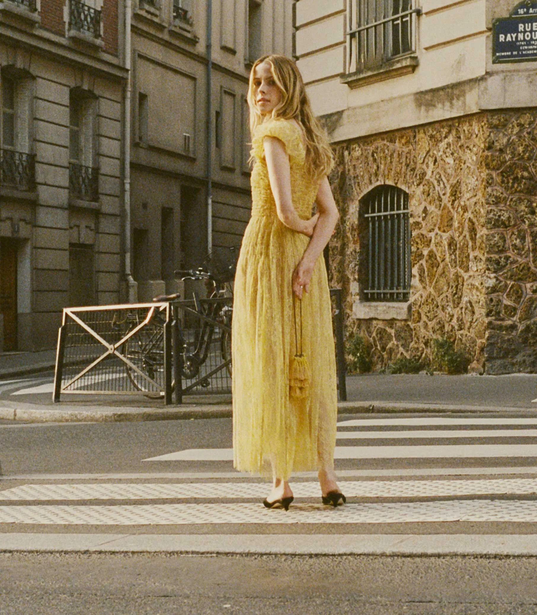 HMD -- PAMELINA DRESS -- DAFFODIL YELLOW LACE sold by Doen product image thumbnail 4