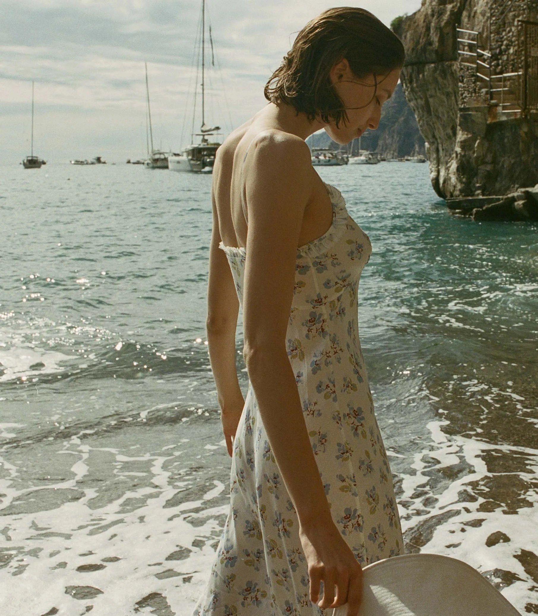 HMD -- SANDIA DRESS -- BLEU FROLICKING FLORAL sold by Doen product image thumbnail 5