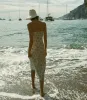 HMD -- SANDIA DRESS -- BLEU FROLICKING FLORAL sold by Doen