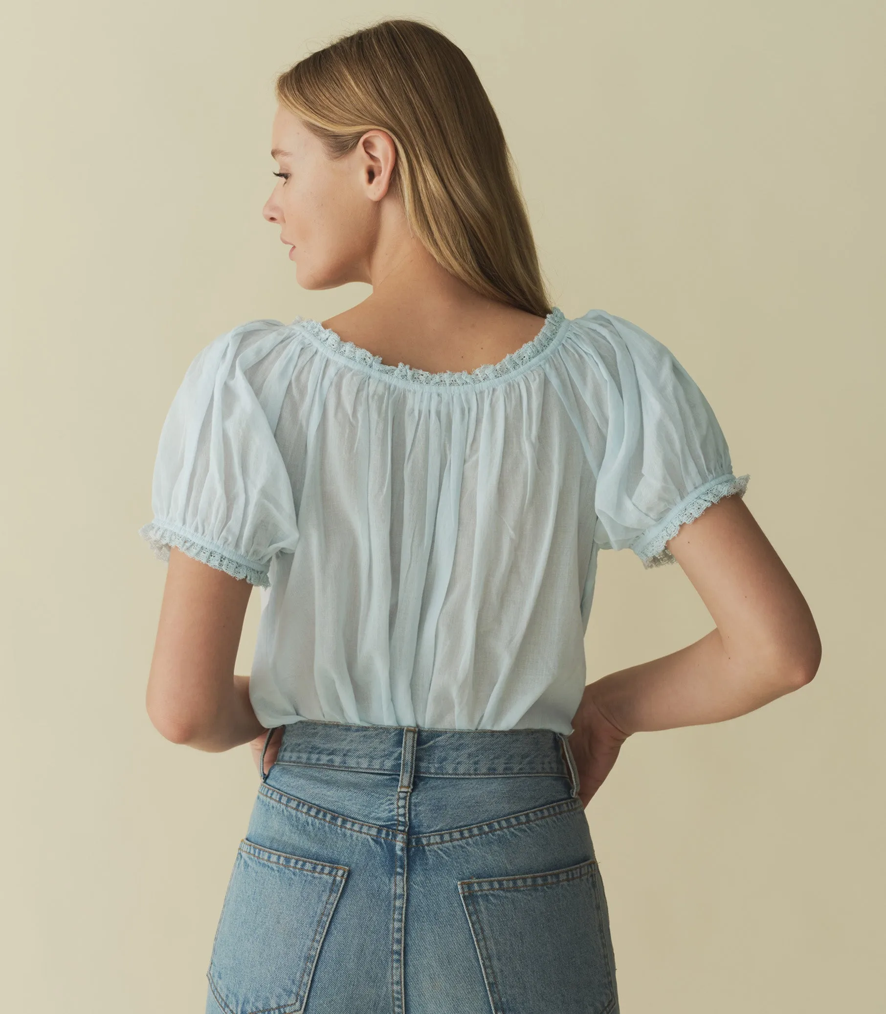 HMD -- FREDERICA TOP -- ALICE BLUE sold by Doen product image thumbnail 3