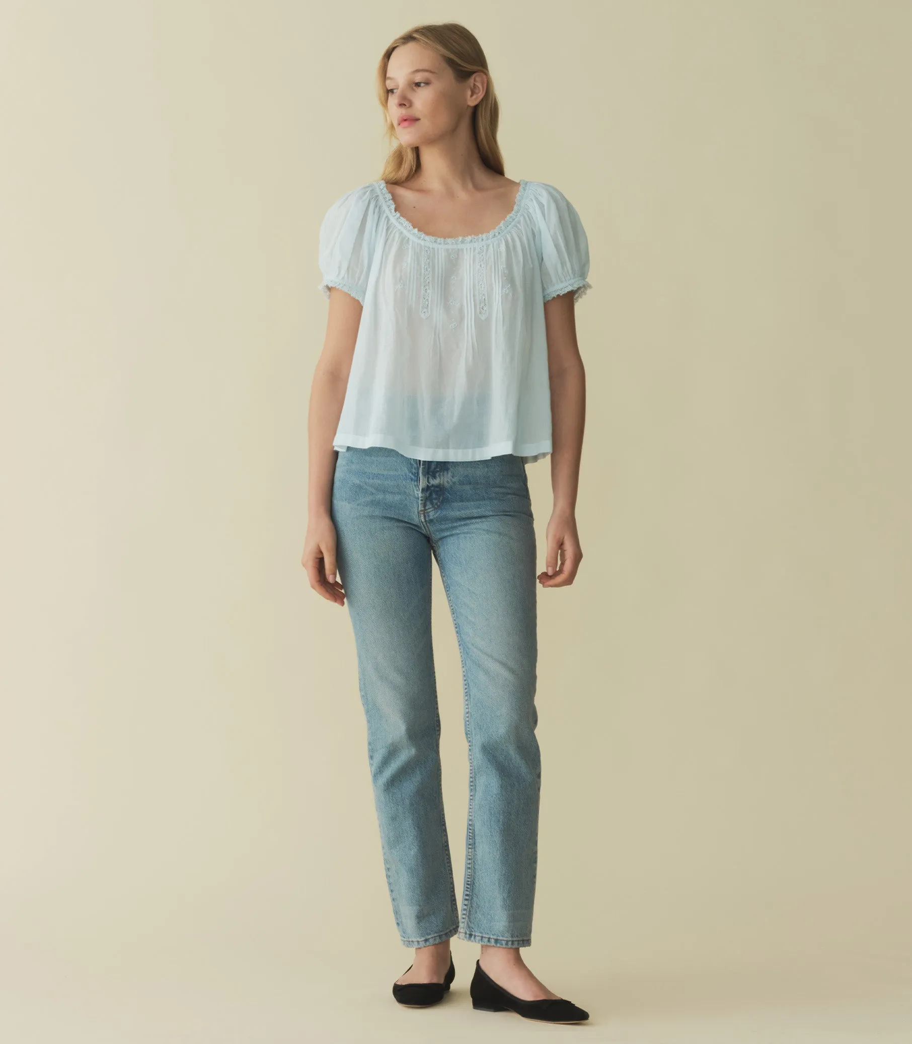 HMD -- FREDERICA TOP -- ALICE BLUE sold by Doen product image thumbnail 4