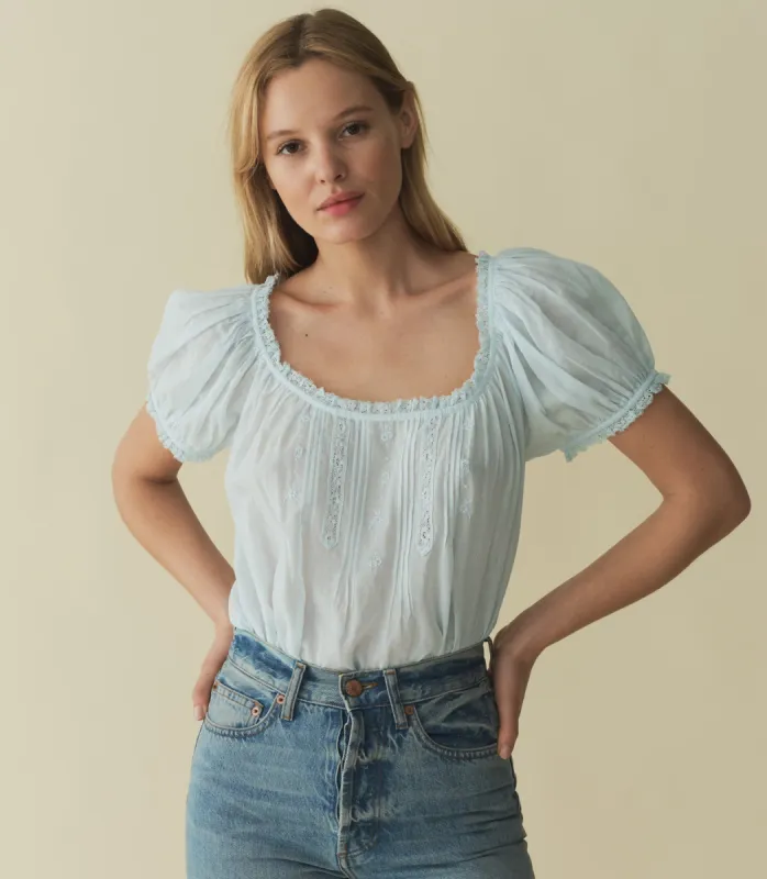 HMD -- FREDERICA TOP -- ALICE BLUE sold by Doen